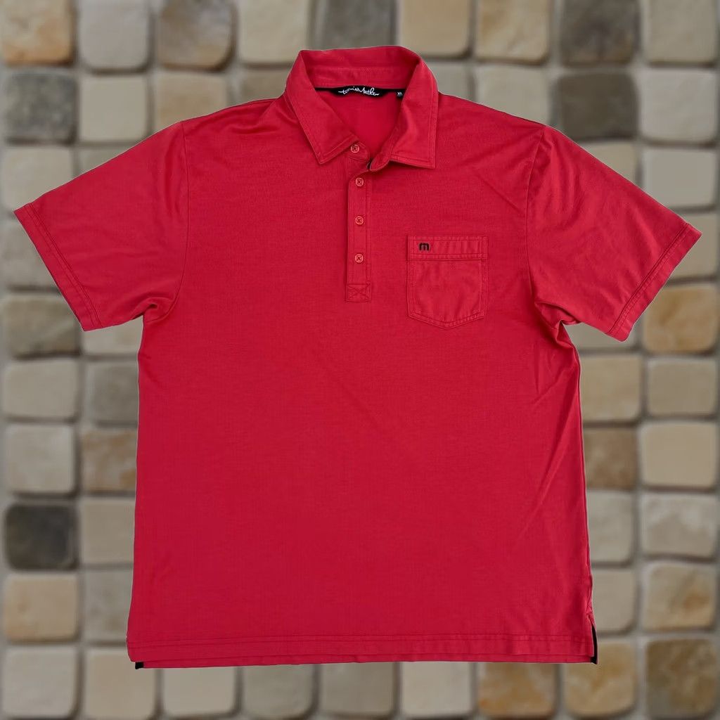 TravisMathew Travis Mathew Polo Shirt Men’s XL Red Short Sleeve Collared Golf Casual Shirt Size US XL / EU 56 / 4 - 1 Thumbnail