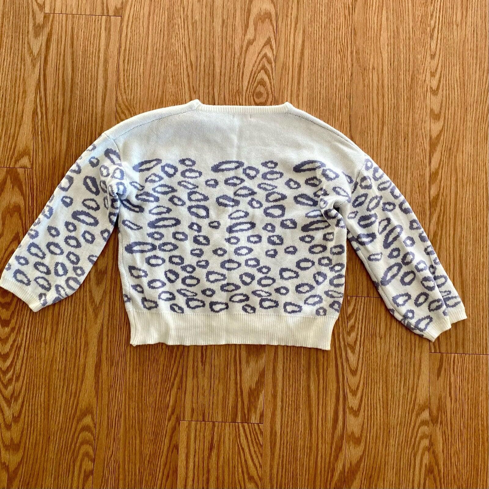 Other And The Why Cropped Purple Leopard Sweater Womens Small Size S / US 4 / IT 40 - 8 Thumbnail