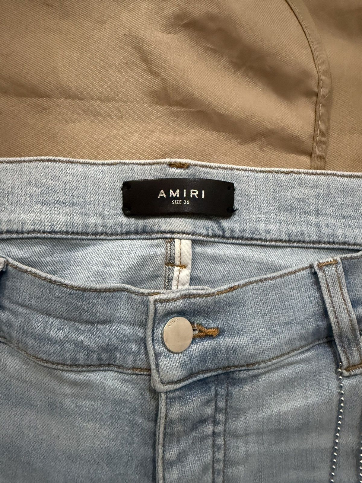 Amiri AMIRI Blue Bandana Jacquard Logo Jeans size 36 Size US 36 / EU 52 - 2 Thumbnail