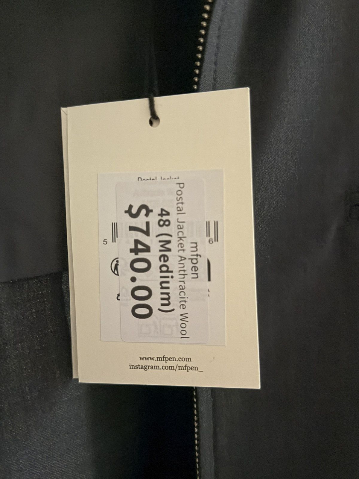 Mfpen mfpen Postal Jacket Anthracite Wool 48/M BNWT Size US M / EU 48-50 / 2 - 3 Thumbnail