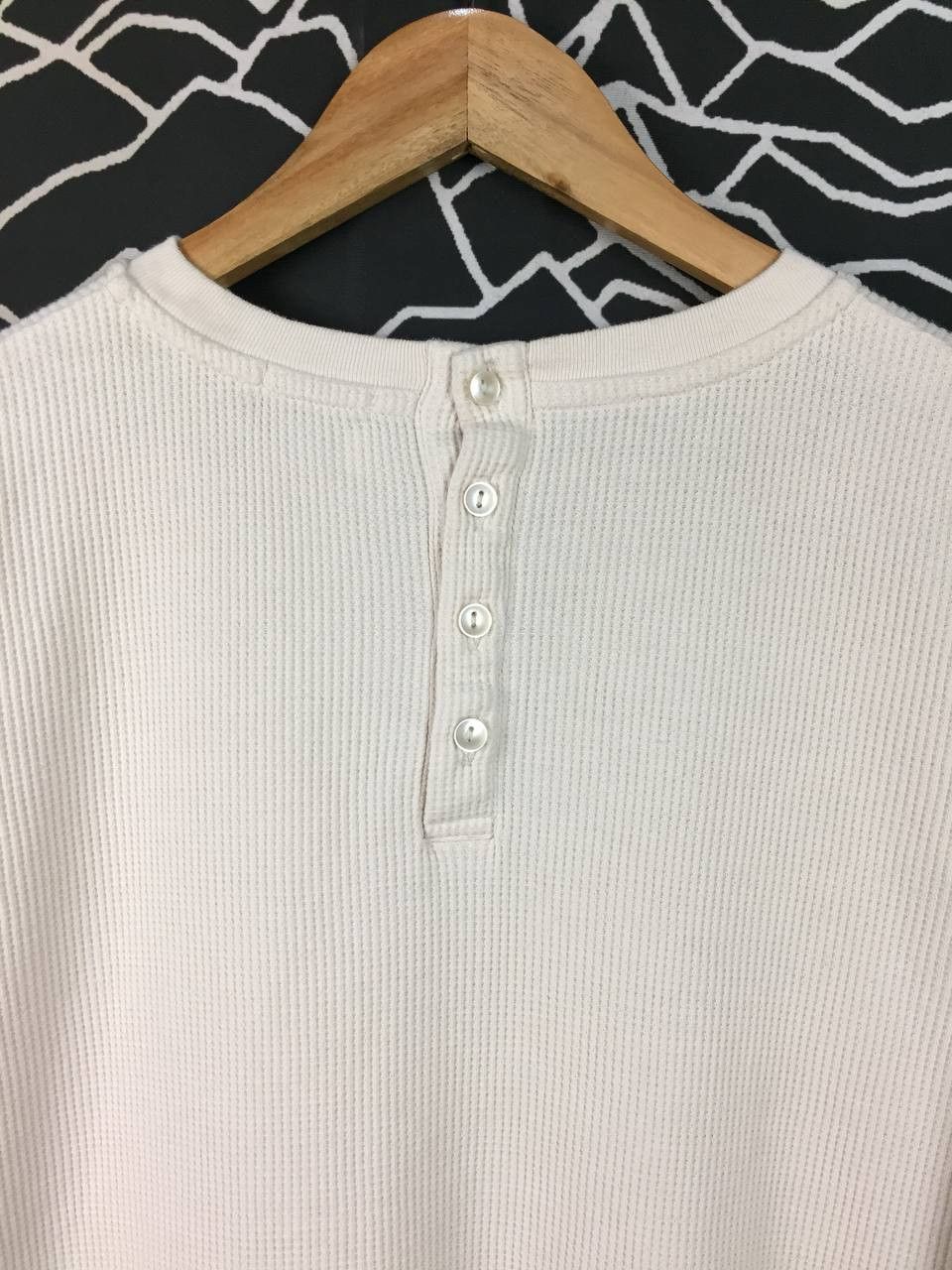 Japanese Brand Cinema Club Waffle Knit Thermal Long Sleeve Tee Size L / US 10 / IT 46 - 9 Thumbnail
