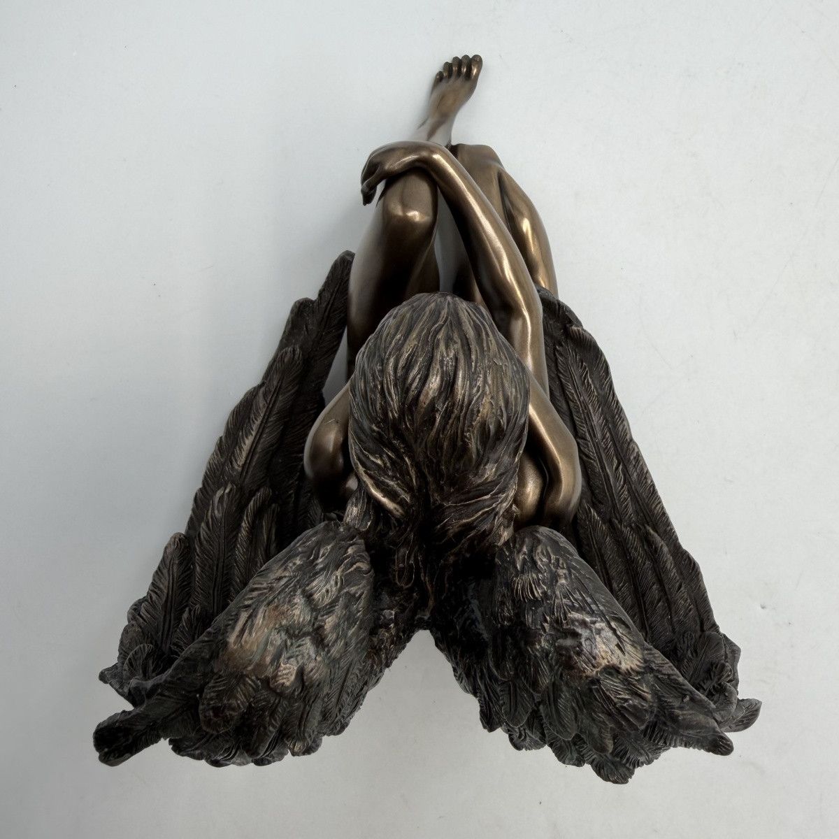 Other Sad Angel Figurine Statue Bronze Finish Polystone Statue Size ONE SIZE - 4 Thumbnail