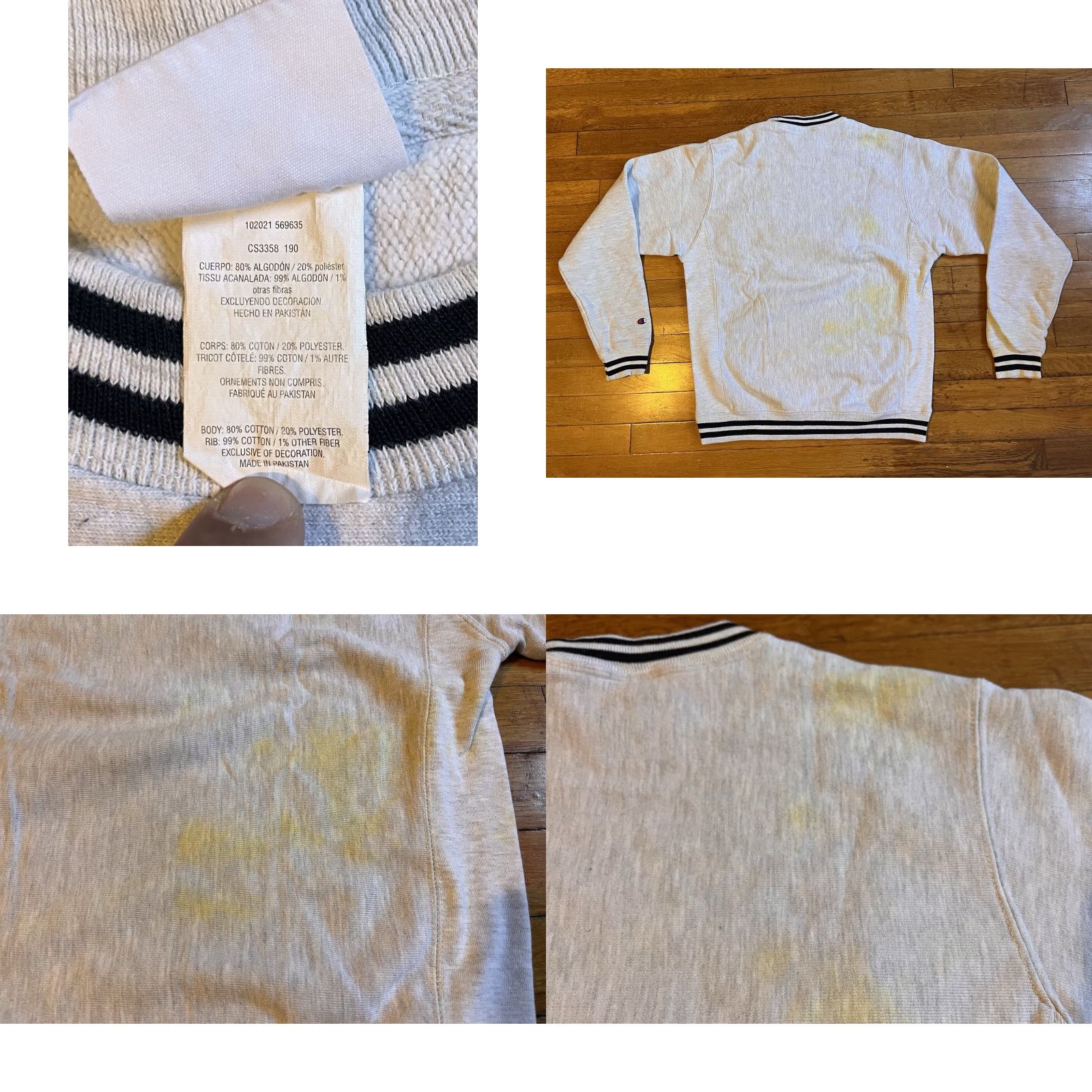Champion VINTAGE Champion Reverse Weave Sweatshirt Men’s Small Grey Size US S / EU 44-46 / 1 - 8 Thumbnail