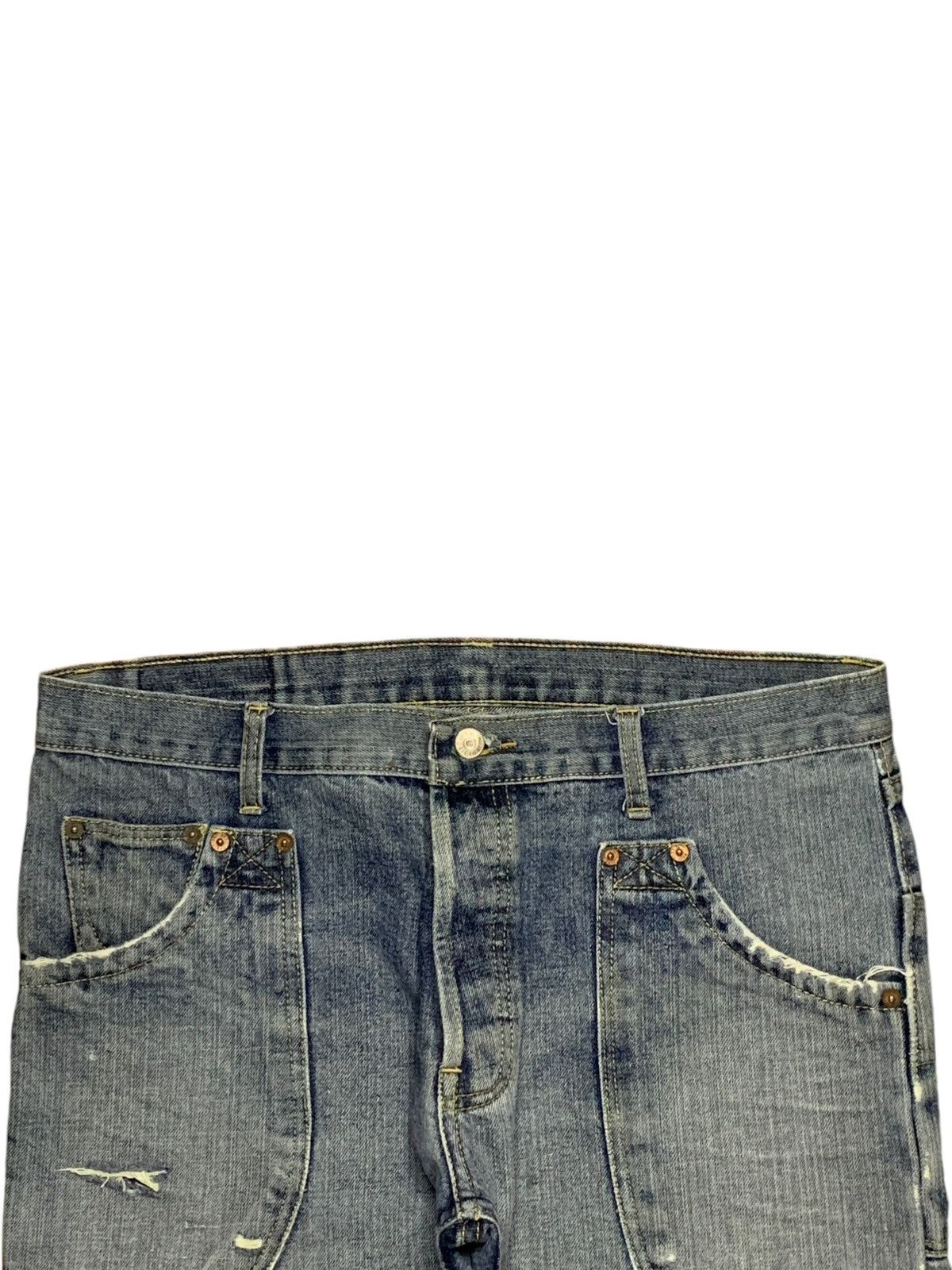 Japanese Brand Vintage Japanese Brand Blue Wash Selvedge Loose Jeans Size US 36 / EU 52 - 5 Thumbnail