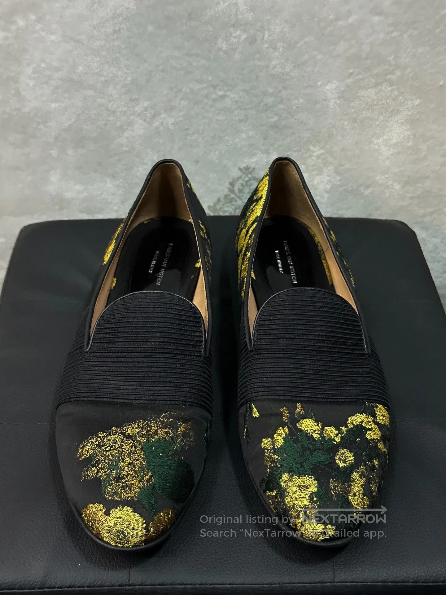 Dries Van Noten DRIES VAN NOTEN Tattooed satin loafers| Size US 7.5 / IT 37.5 - 3 Thumbnail