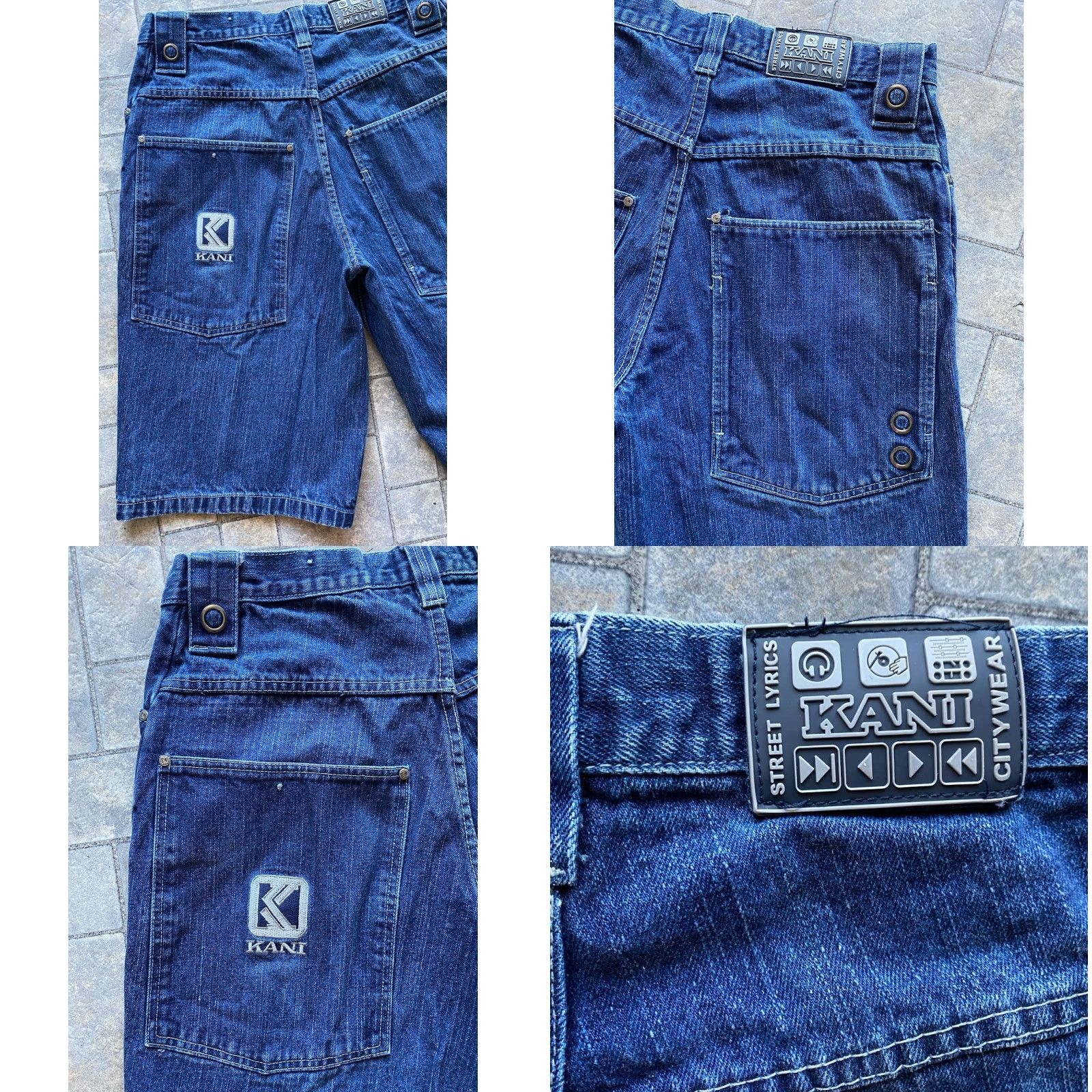 Denime VINTAGE Kani Denim Jeans Shorts Men 34 Blue DJ Embroidered Logo Headphone Size US 34 / EU 50 - 10 Thumbnail