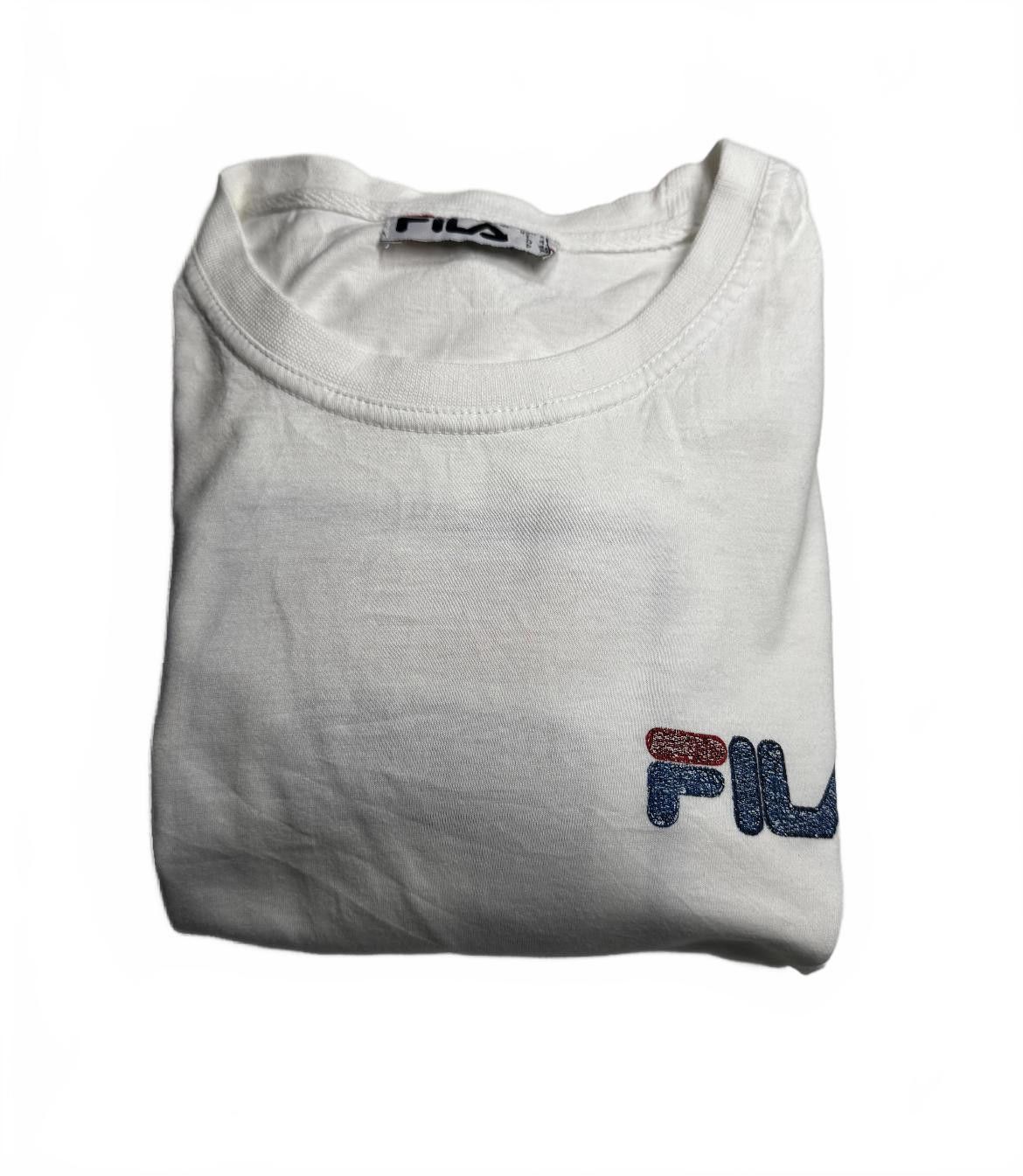Fila Fila Logo Cotton T-Shirt - Classic White Size US M / EU 48-50 / 2 - 4 Thumbnail