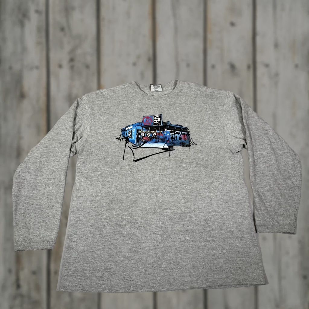 Vintage VINTAGE Shady LTD Shirt Mens L Gray Graffiti Streetwear Graphic Tee Y2K Size US L / EU 52-54 / 3 - 1 Thumbnail