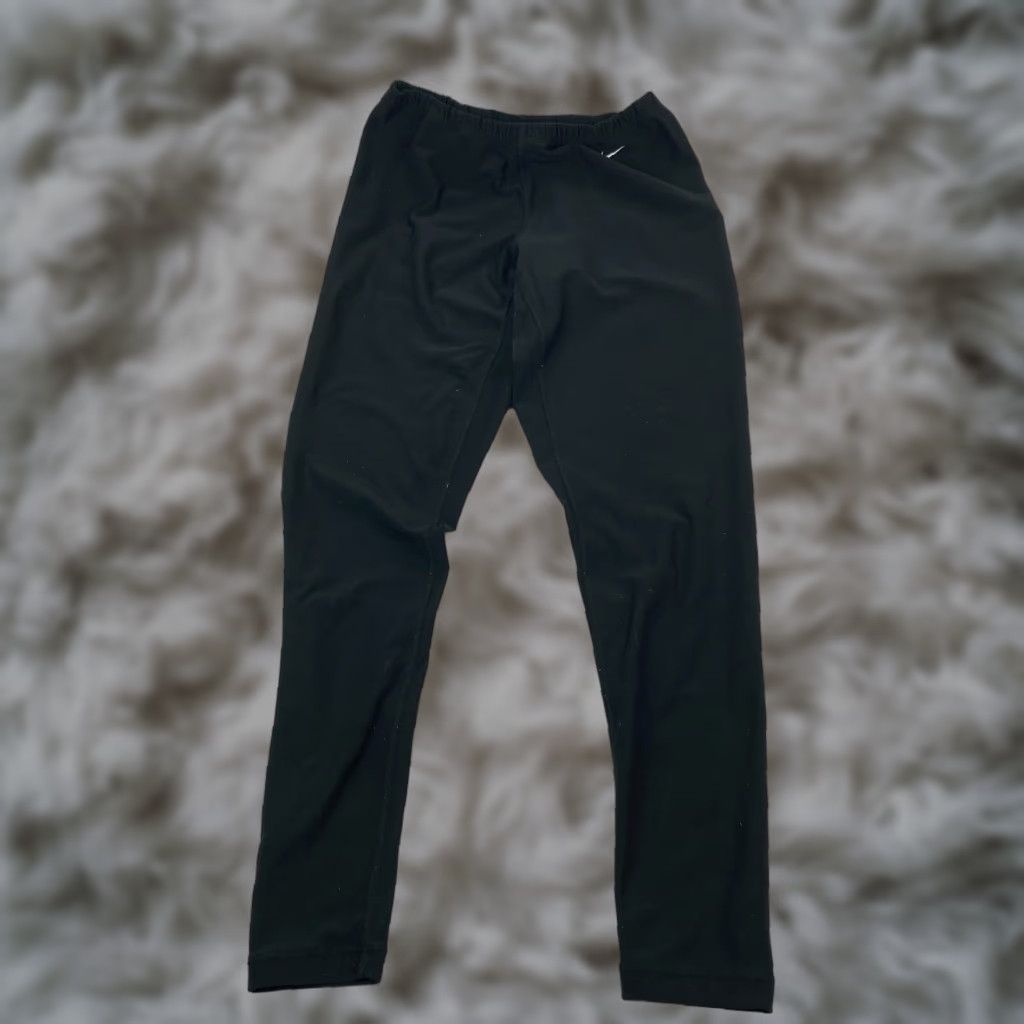 Nike Nike Leggings Teens Junior S Logo Elastic Waist Pull On Yoga Athletic Size 28" / US 6 / IT 42 - 1 Thumbnail