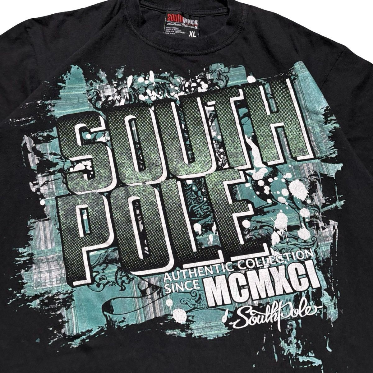 Southpole Vintage Y2K Southpole Faded Black Graphic T Shirt XL Skater Size US XL / EU 56 / 4 - 2 Thumbnail
