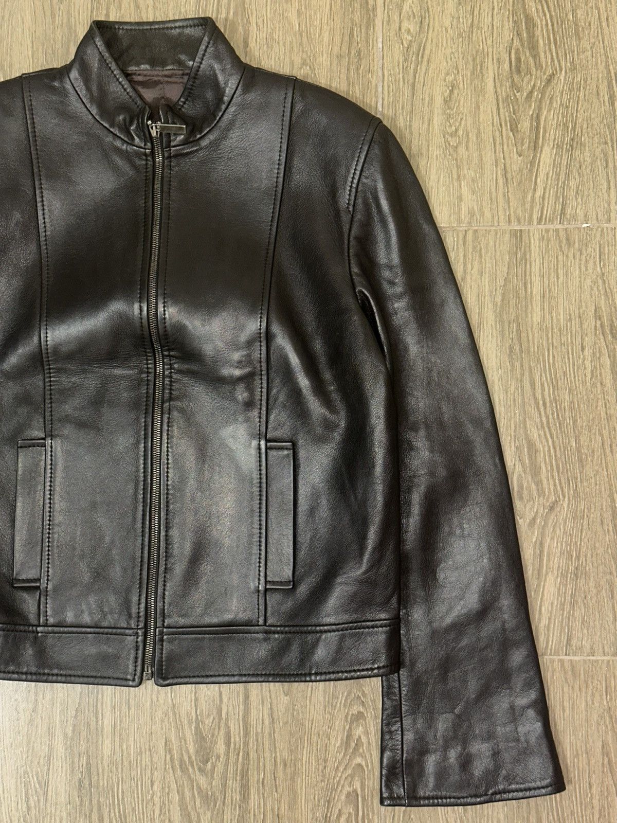 Gucci Gucci By Tom ford 1997 Flared Sleeve - Leather Jacket Size M / US 6-8 / IT 42-44 - 7 Thumbnail