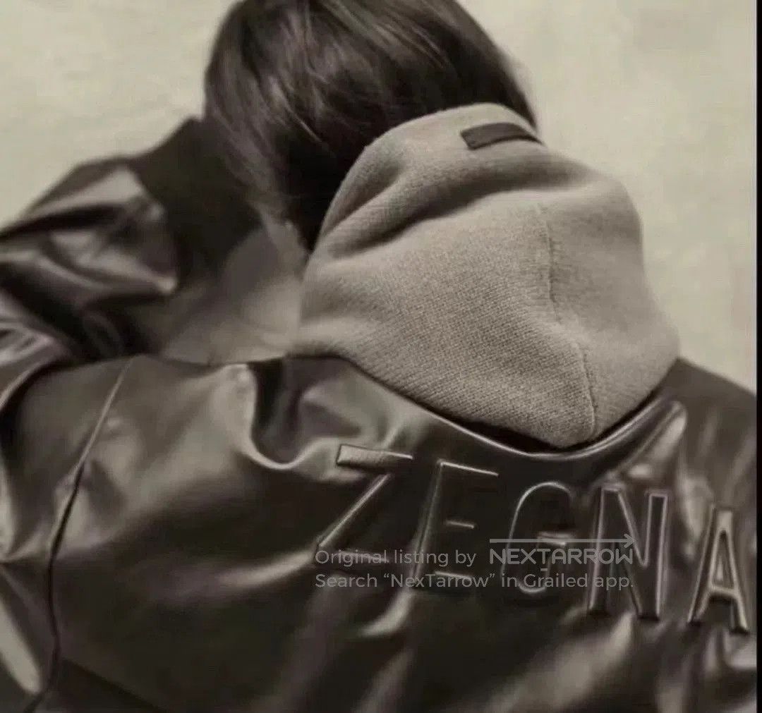 FOG FOG x EZ Logo Embossed Leather Jacket. Size US S / EU 44-46 / 1 - 6 Thumbnail