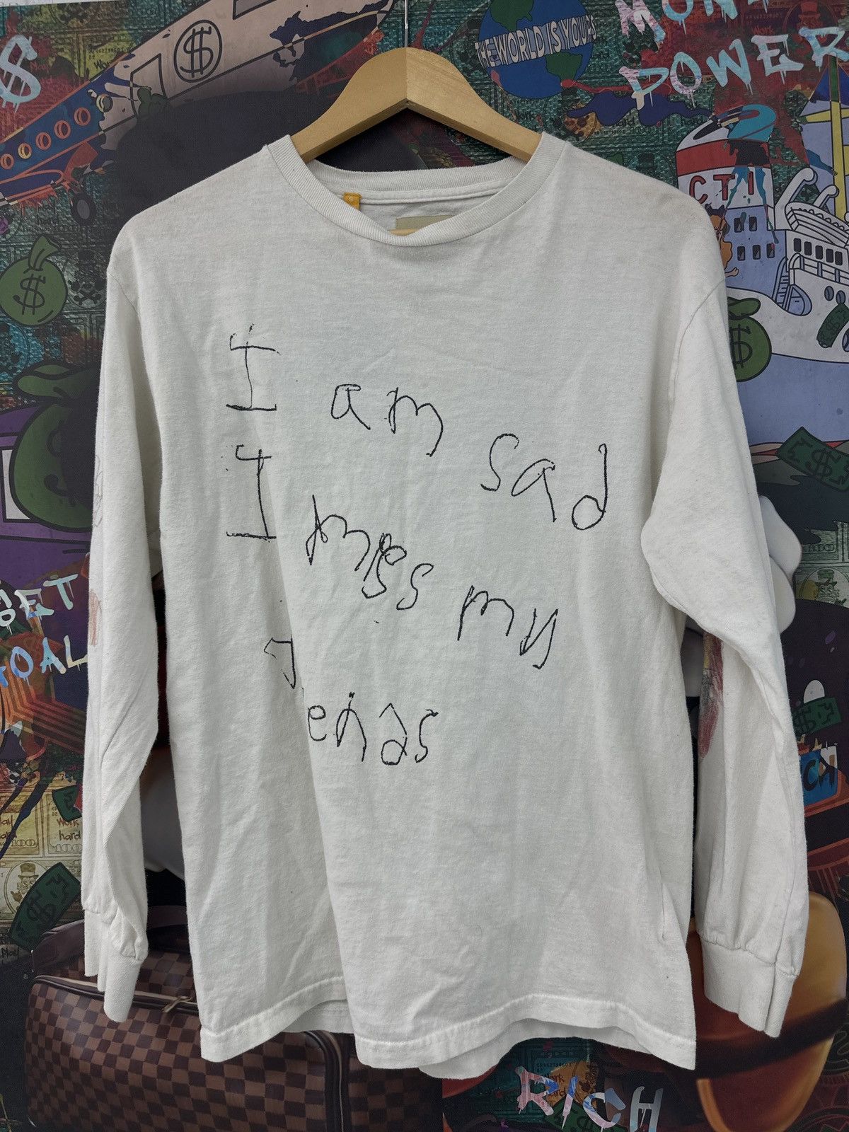 Gallery Dept. Gallery Dept Long Sleeve T Shirt I Am Sad I Miss My Friends Size US S / EU 44-46 / 1 - 2 Thumbnail