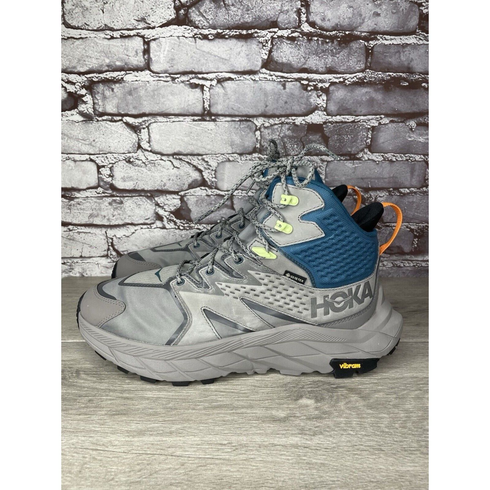 Hoka Hoka One One Anacapa Mid GTX Gray Blue Hiking Boots 1122018- Size US 11.5 / EU 44-45 - 16 Thumbnail