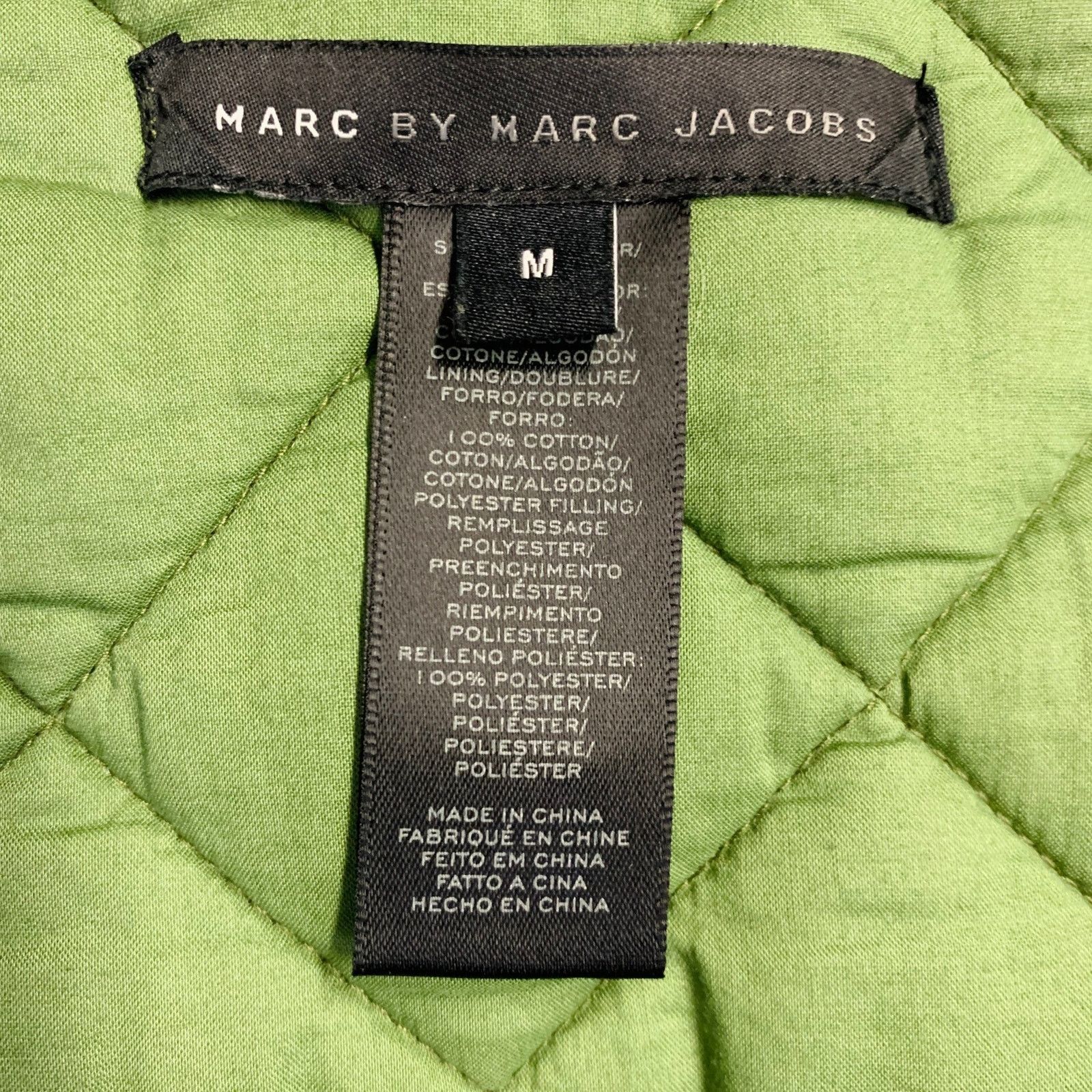 Marc by Marc Jacobs Size M Green Cotton Quilted Lining Hooded Zip Up Coat Size M / US 6-8 / IT 42-44 - 4 Thumbnail