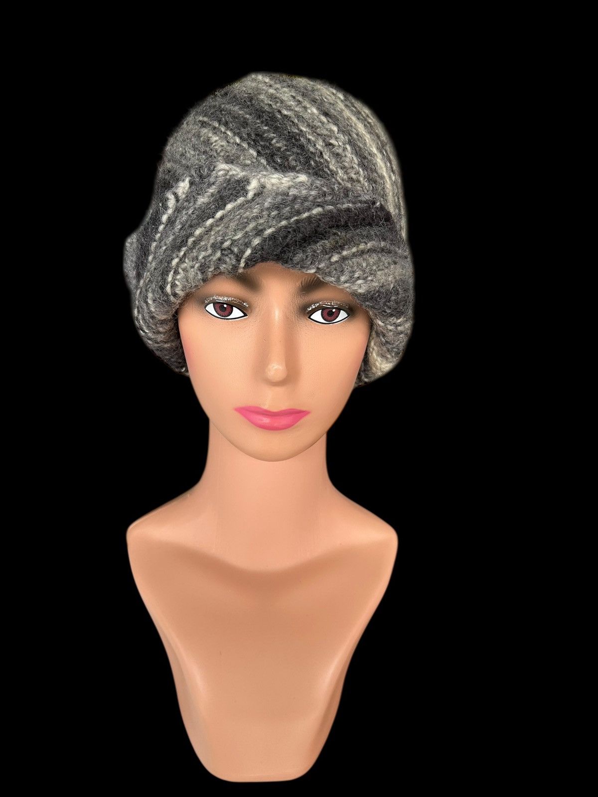 Kapital Crochet Knitted Handmade Hairy Beanie Hats Size ONE SIZE - 3 Thumbnail