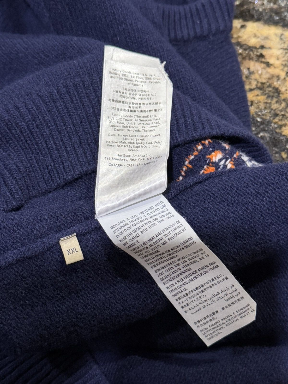 Gucci Gucci SS21 Navy Freya Hartas Edition 'Eschatology' Sweater Size US XXL / EU 58 / 5 - 17 Thumbnail