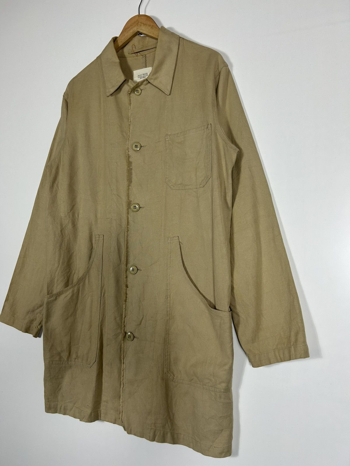 CABANE de ZUCCa 🔥Zucca By Issey Miyake Button Long Coat Jacket Size US M / EU 48-50 / 2 - 3 Thumbnail