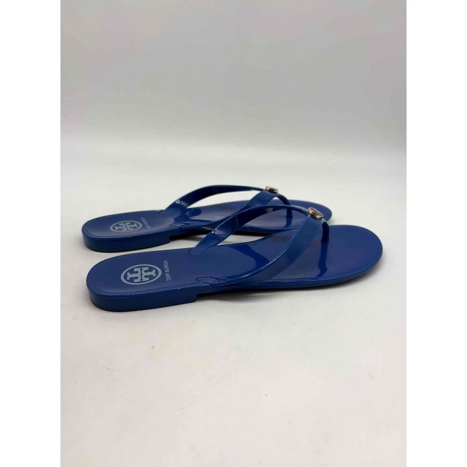 Tory Burch VINTAGE Tory Burch Blue Size 6 Flip Flop Sandals Size US 6 / IT 36 - 4 Thumbnail