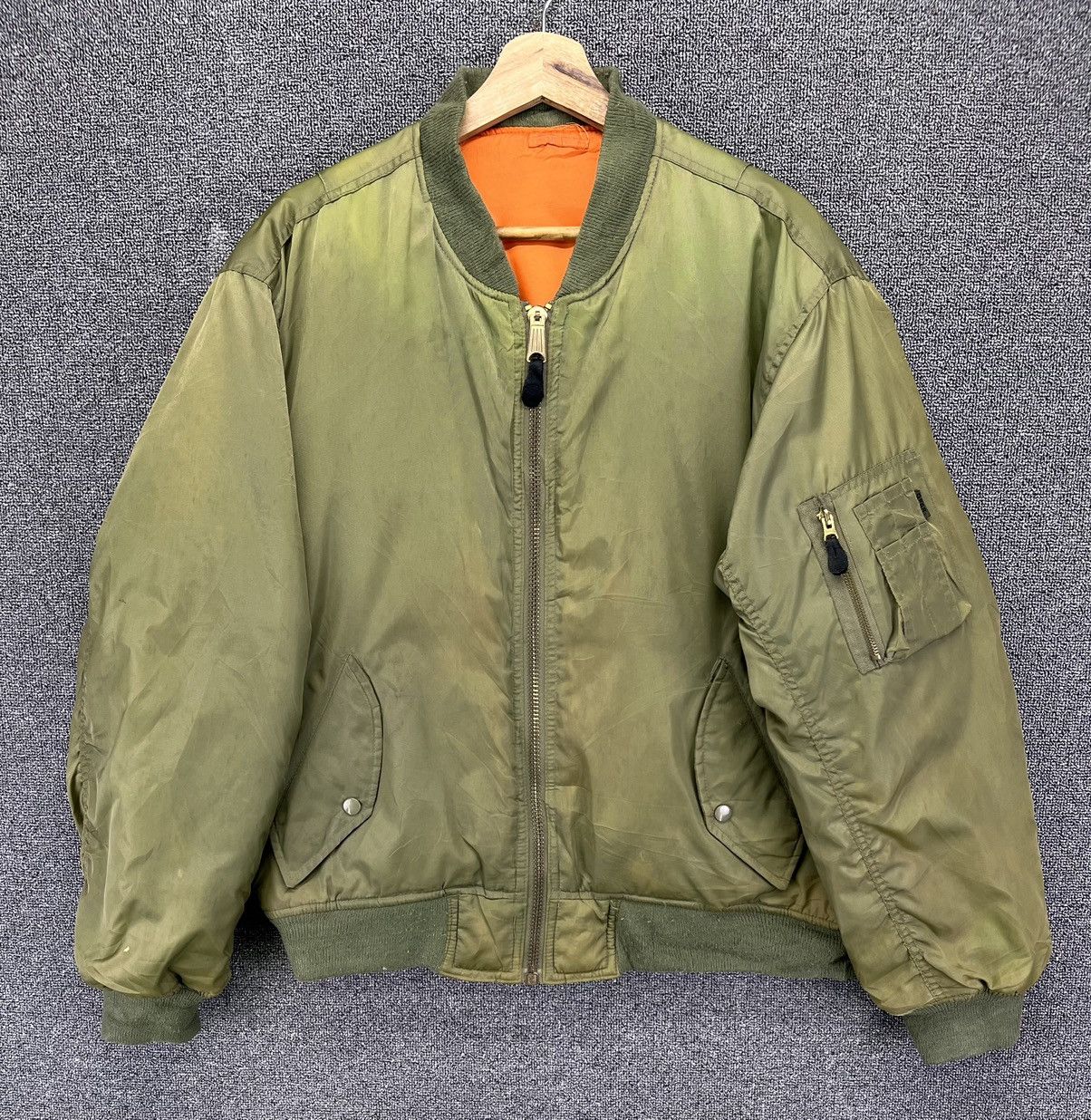 Japanese Brand Vintage Gear Japanese Zip Up Bomber Jacket Size US L / EU 52-54 / 3 - 1 Thumbnail