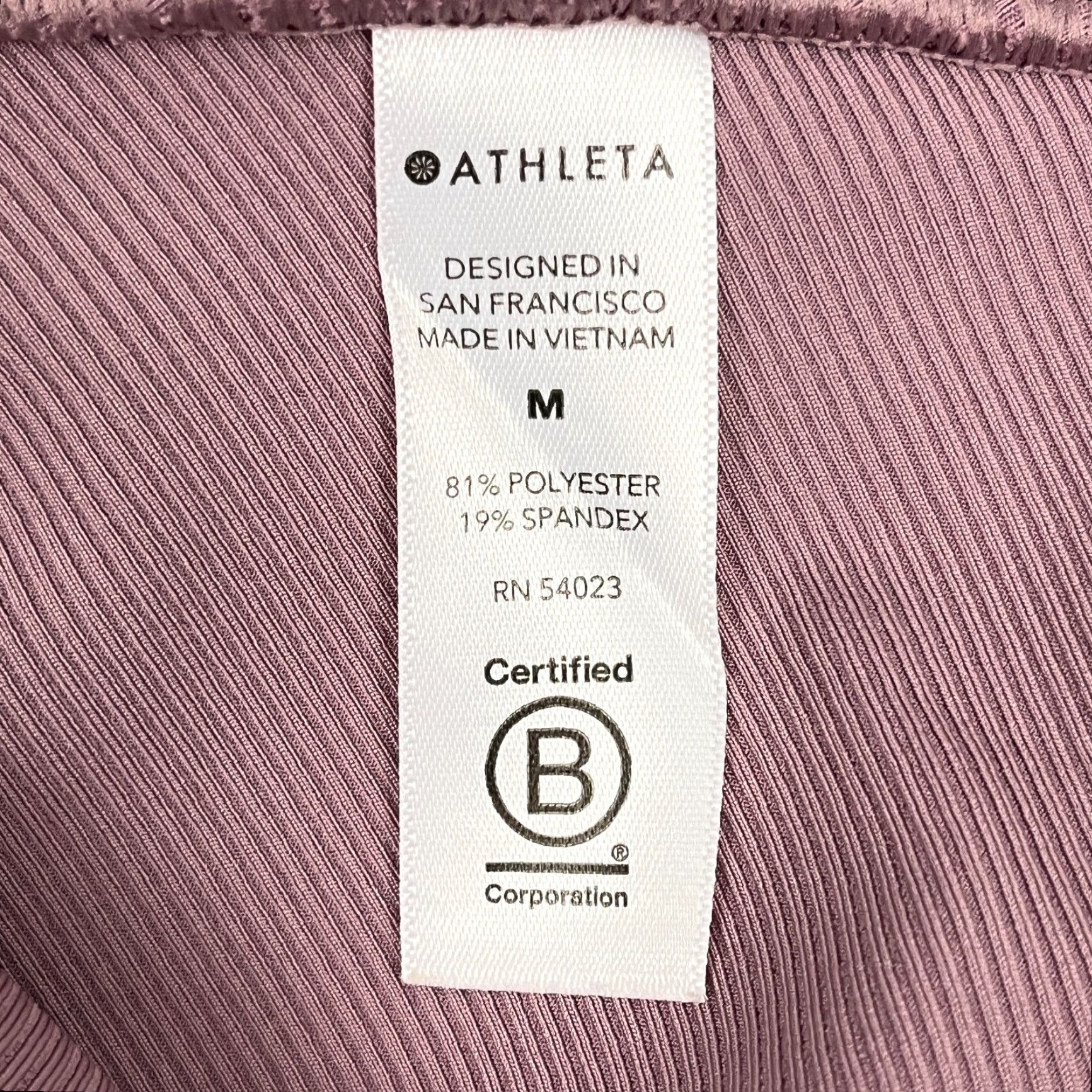 Athleta Athleta Bayview Tee Shirt Women Medium Mauve Flora Pink Active Yoga Wrap Wicking Shirt Size M / US 6-8 / IT 42-44 - 6 Thumbnail