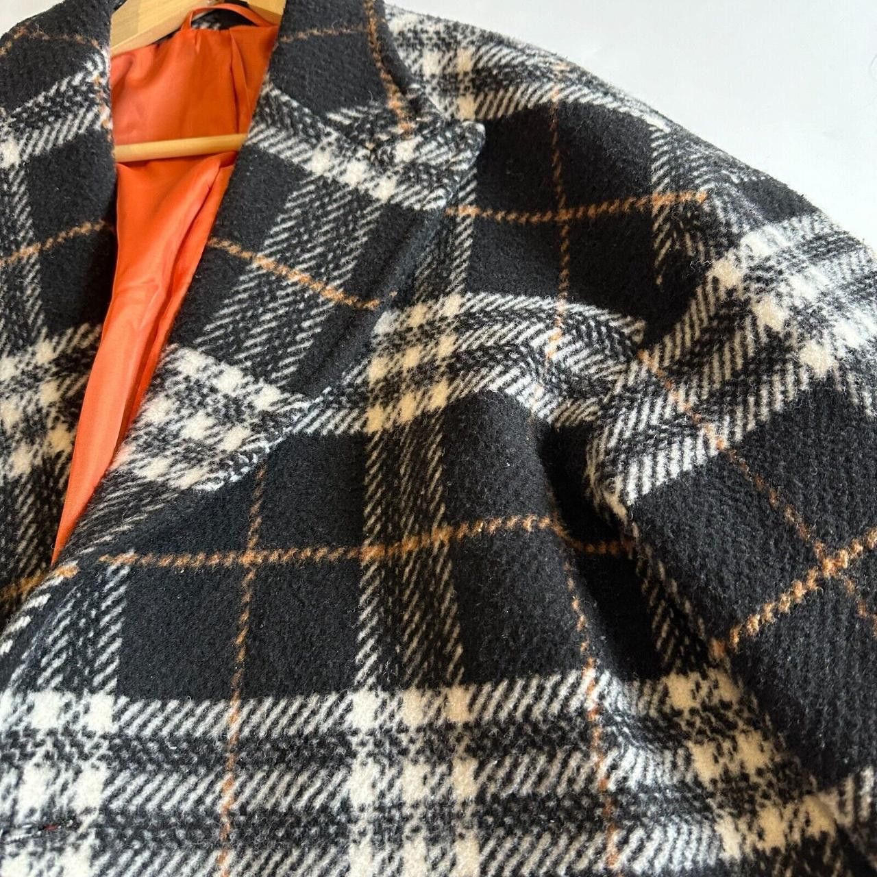 Gianni Feraud Gianni Feraud Oversized Black Plaid Checked Overcoat Size US L / EU 52-54 / 3 - 6 Thumbnail
