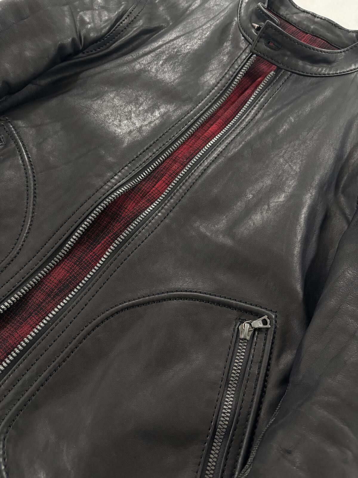 Isamu Katayama Backlash Isamu Katayama Flannel Linned Leather Jacket Size US M / EU 48-50 / 2 - 2 Thumbnail