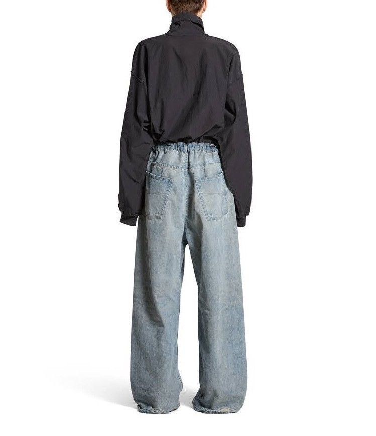 Balenciaga o1w1db10426 555 / Oversized Baggy Pants in Blue Size US 28 / EU 44 - 4 Thumbnail