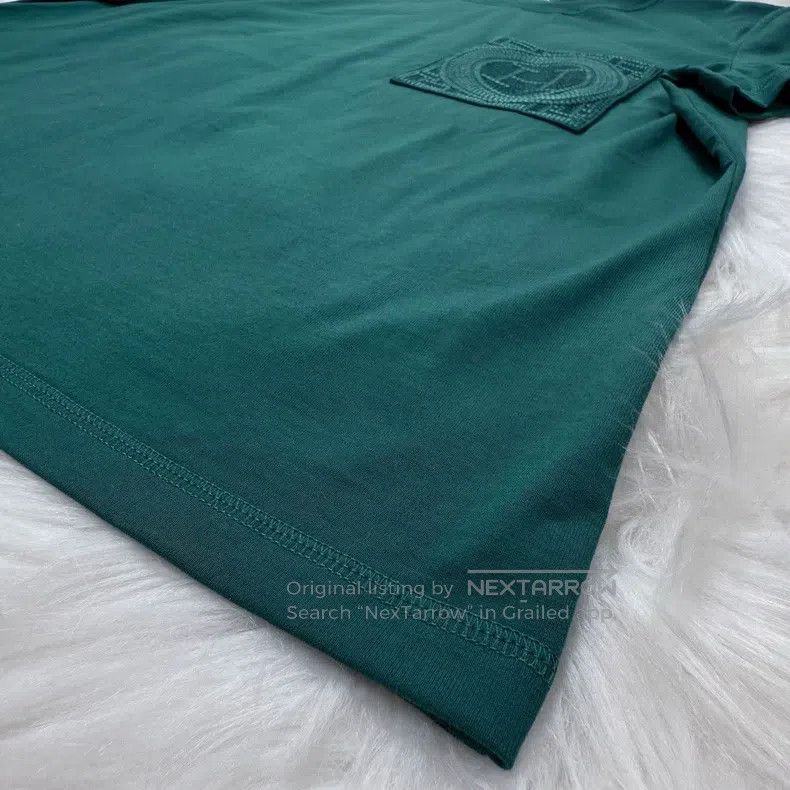 Hermes Hermes 23 Autumn-Winter Turquoise H Embroidered Crewneck C Size S / US 4 / IT 40 - 6 Thumbnail