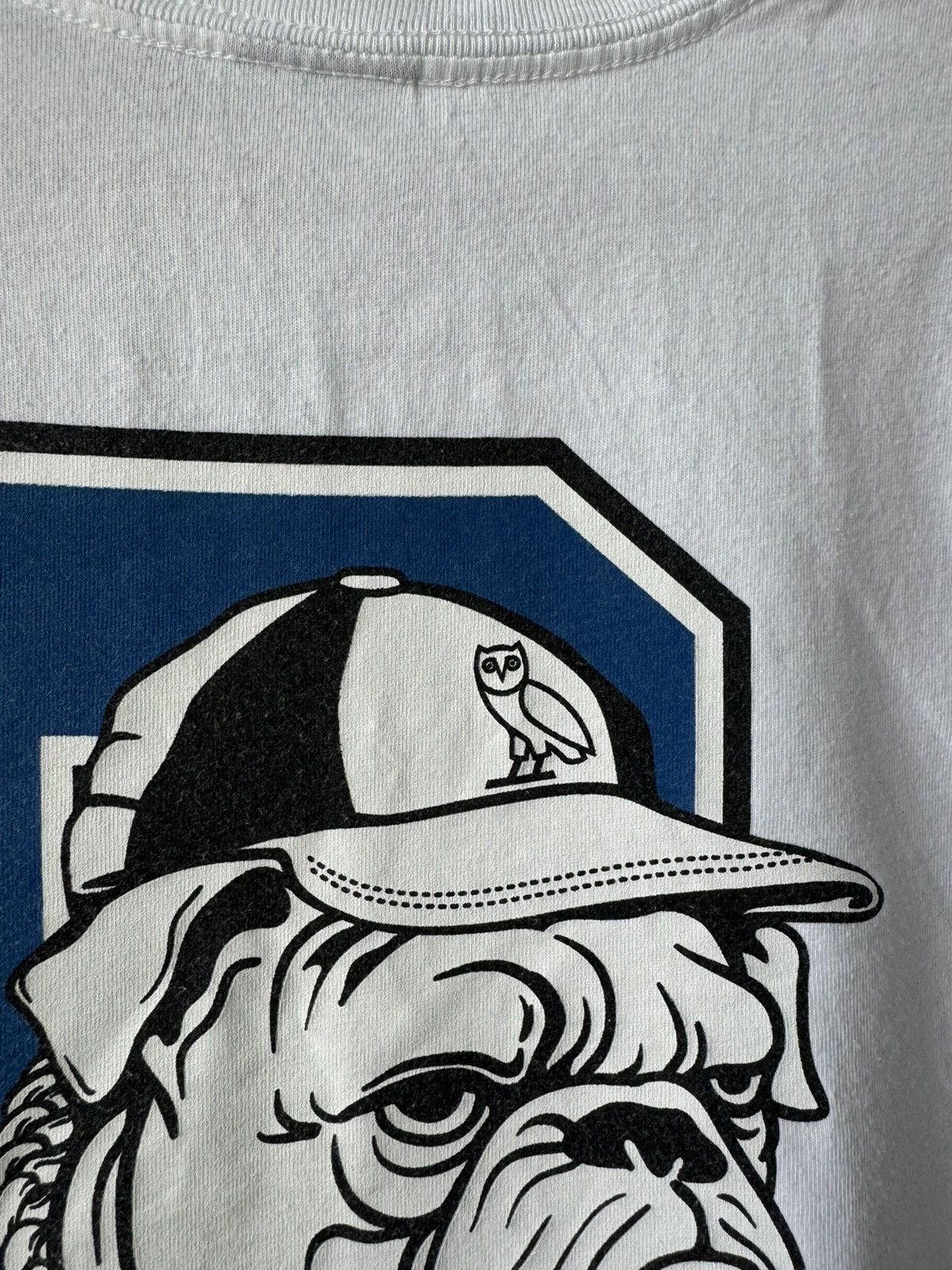 Drake OVO Bulldog White T Shirt Size US L / EU 52-54 / 3 - 2 Thumbnail