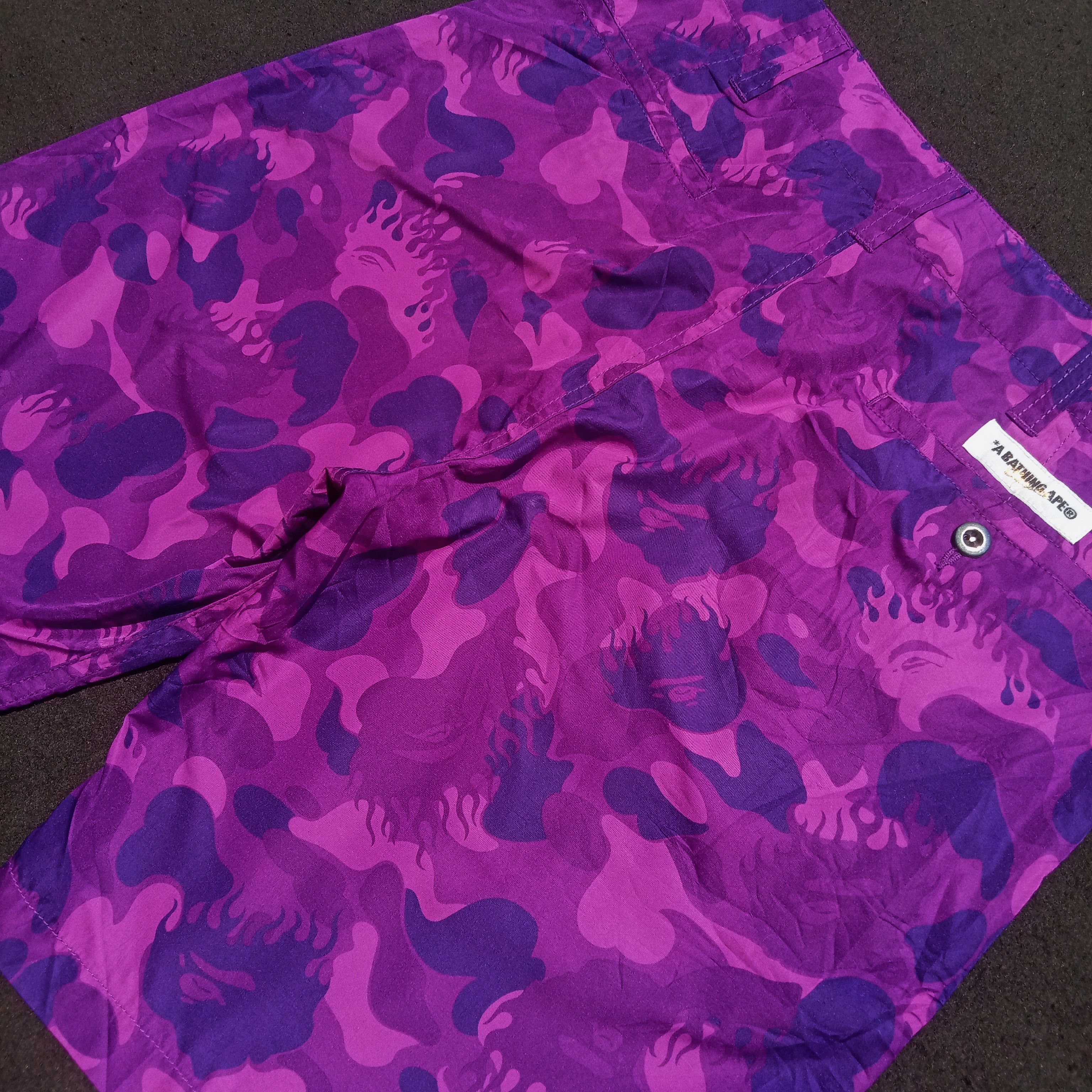 Bape Fire Camo Shorts (2009) Size US 32 / EU 48 - 5 Thumbnail