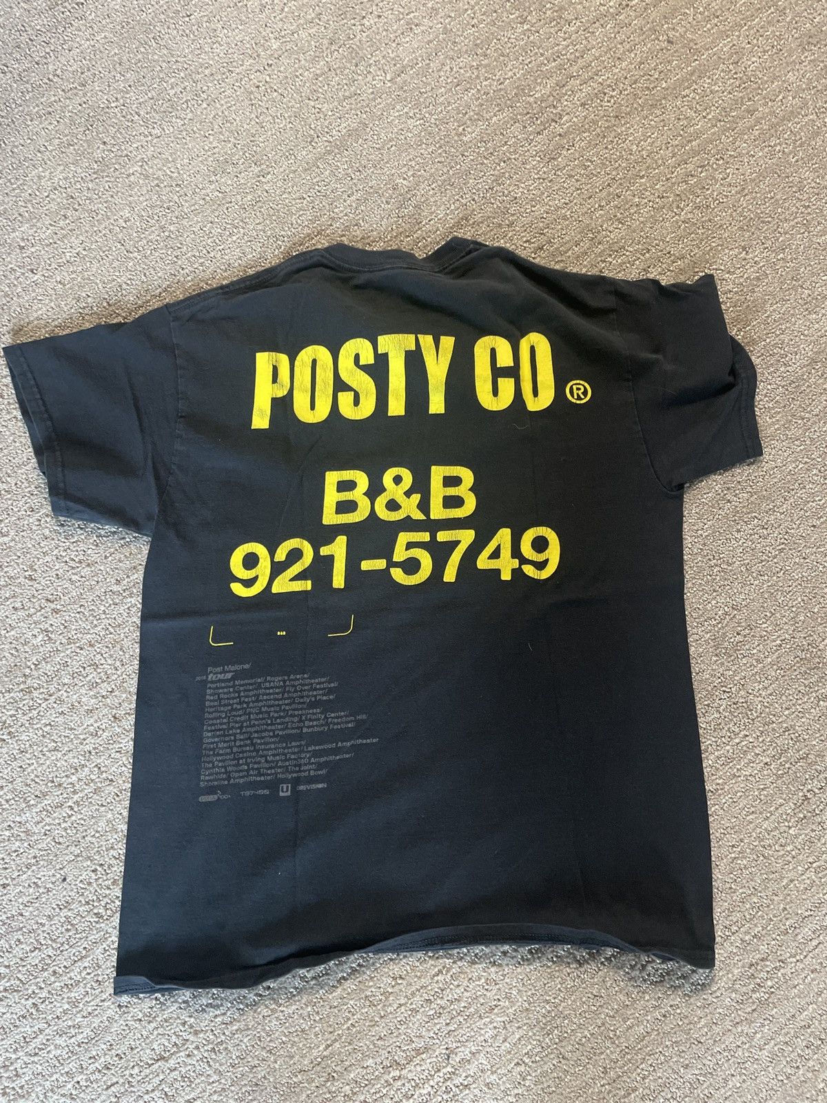 Vintage Post Malone Tour Tee Size US S / EU 44-46 / 1 - 2 Thumbnail
