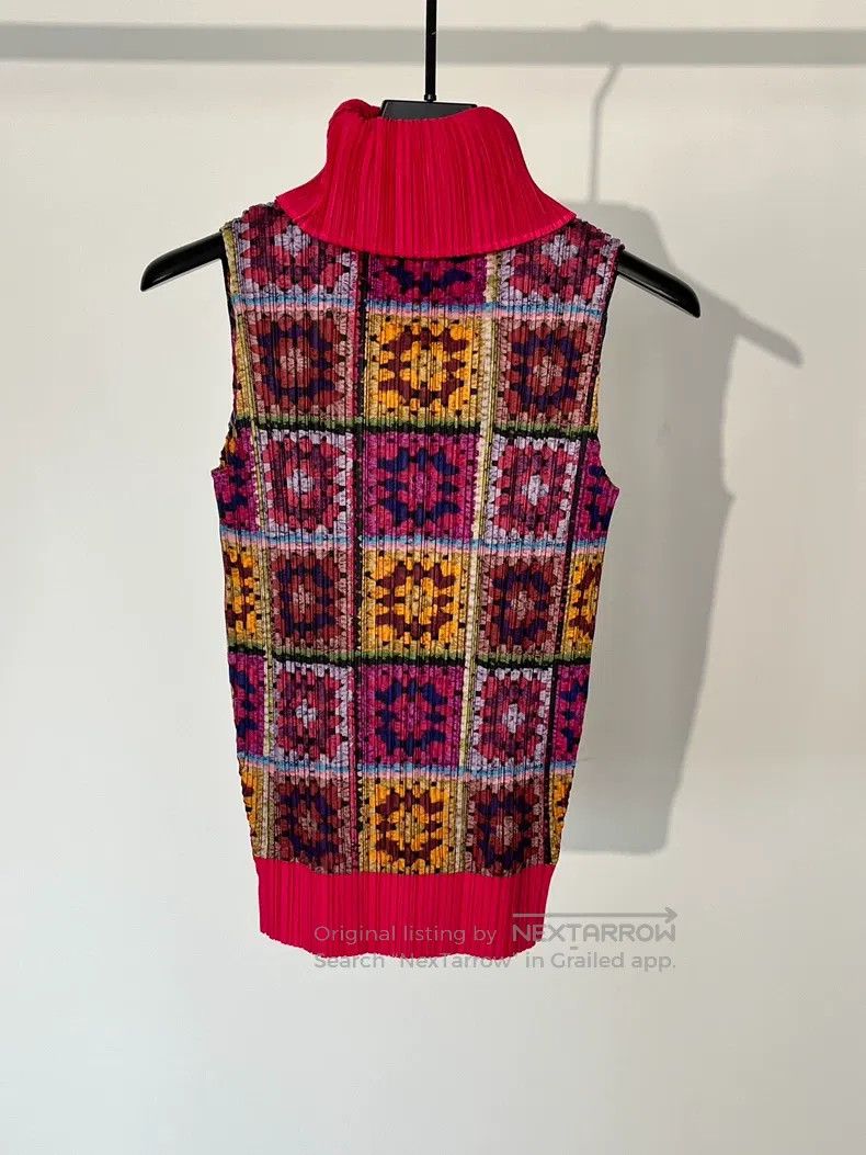 Issey Miyake Issey Miyake Knit-like Turtleneck Top Size L / US 10 / IT 46 - 1 Thumbnail
