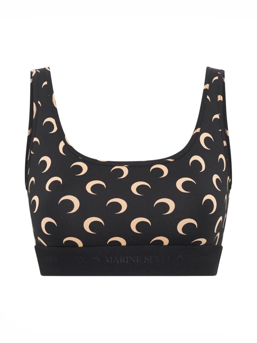 Marine Serre MARINE SERRE TOP BRA "MOON" - BLACK Size S / US 4 / IT 40 - 1 Thumbnail