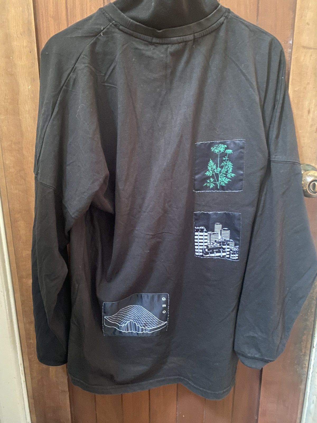 GEO GEO Graphic Long Sleeve / turtle Neck Top Size US M / EU 48-50 / 2 - 2 Thumbnail