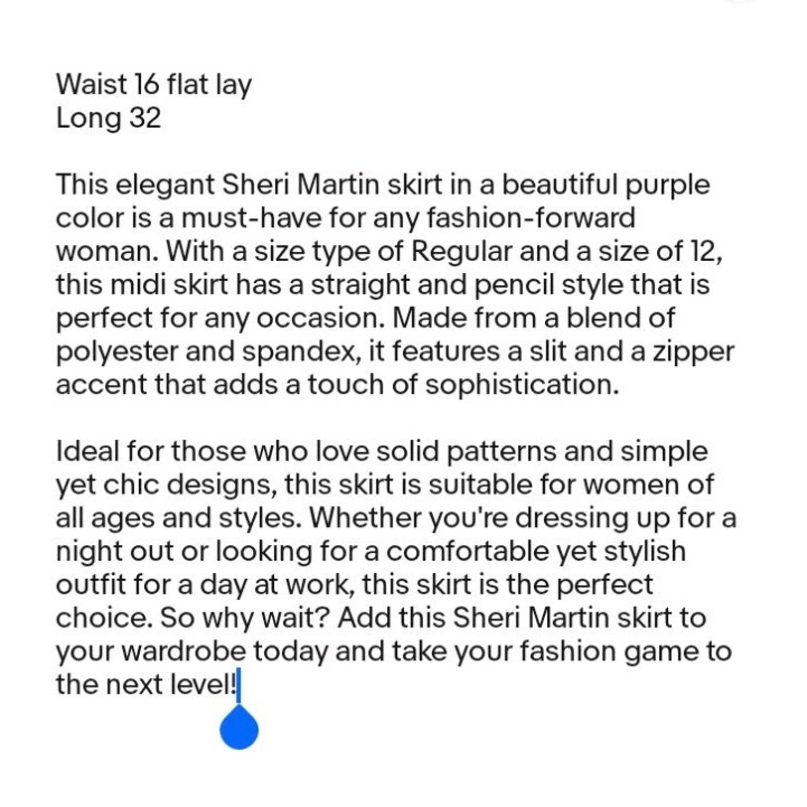 Other sheri martin New York Purple Skirt Size 12 Size 34" / US 12 / IT 48 - 6 Thumbnail