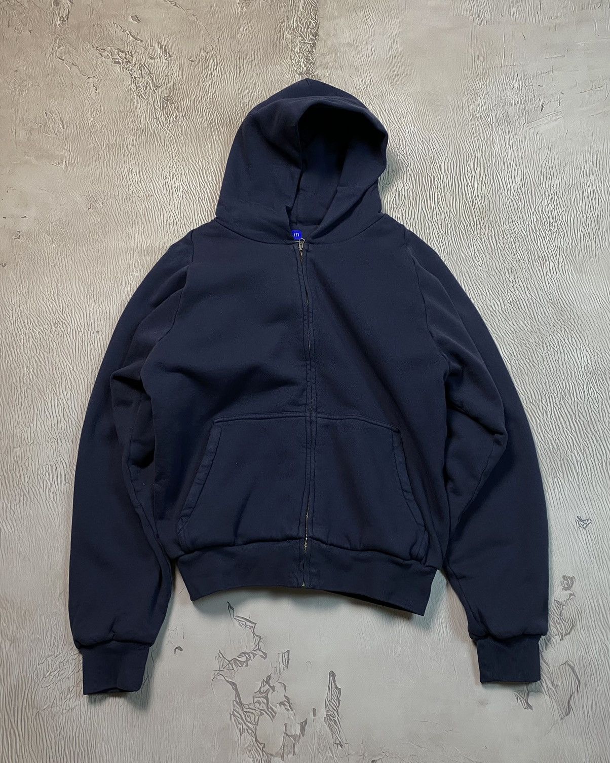 Gap Yzy Gap Navy Blue Very Rare Y2K Baggy Zip UP Hoodie A8G | Grailed