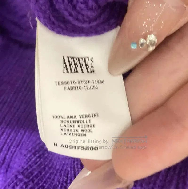 Other Moschino Purple Knit Sweater with Embellishments . Size M / US 6-8 / IT 42-44 - 3 Thumbnail