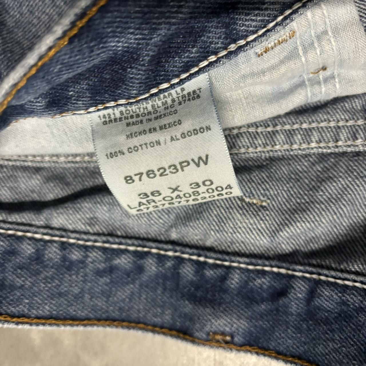 Japanese Brand × Vintage Crazy Vintage Y2K/2000s Grunge Medium Wash Distressed Denim Jeans! Size US 36 / EU 52 - 8 Thumbnail