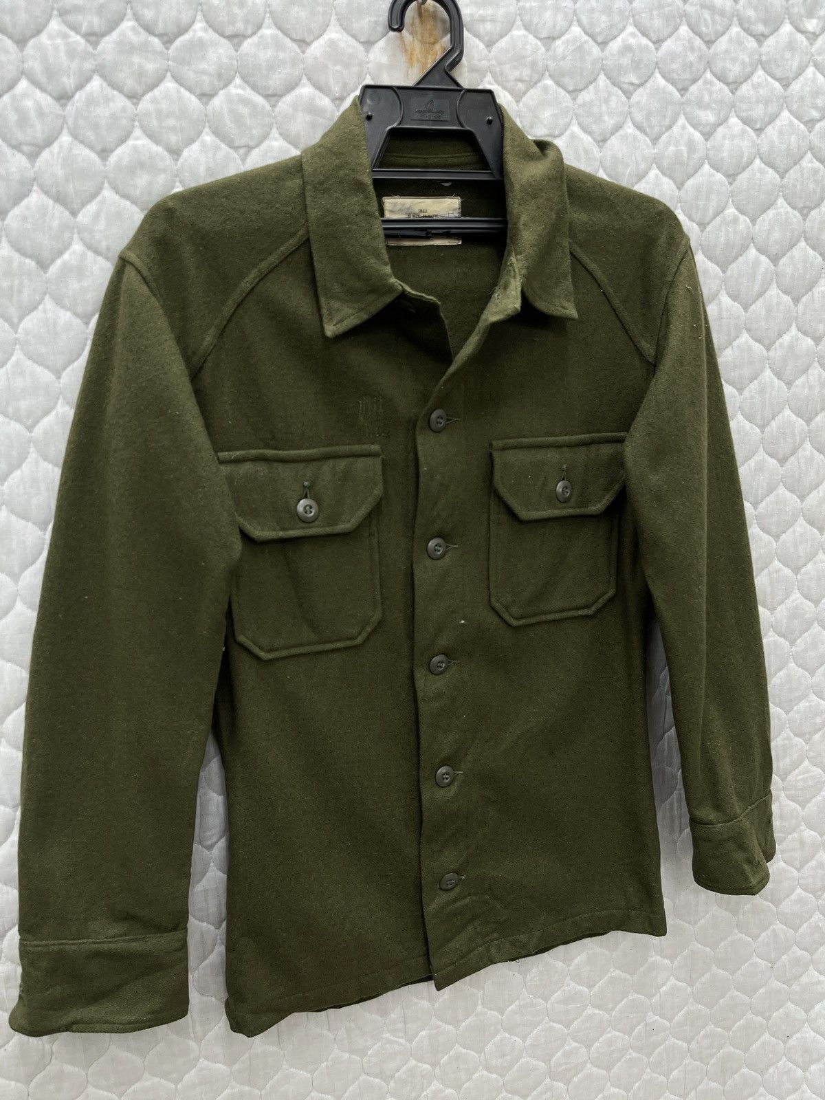 🔥🔥🔥STEALS VTG US ARMY SHIRTS MAN FIELD WOOL/NYLON
