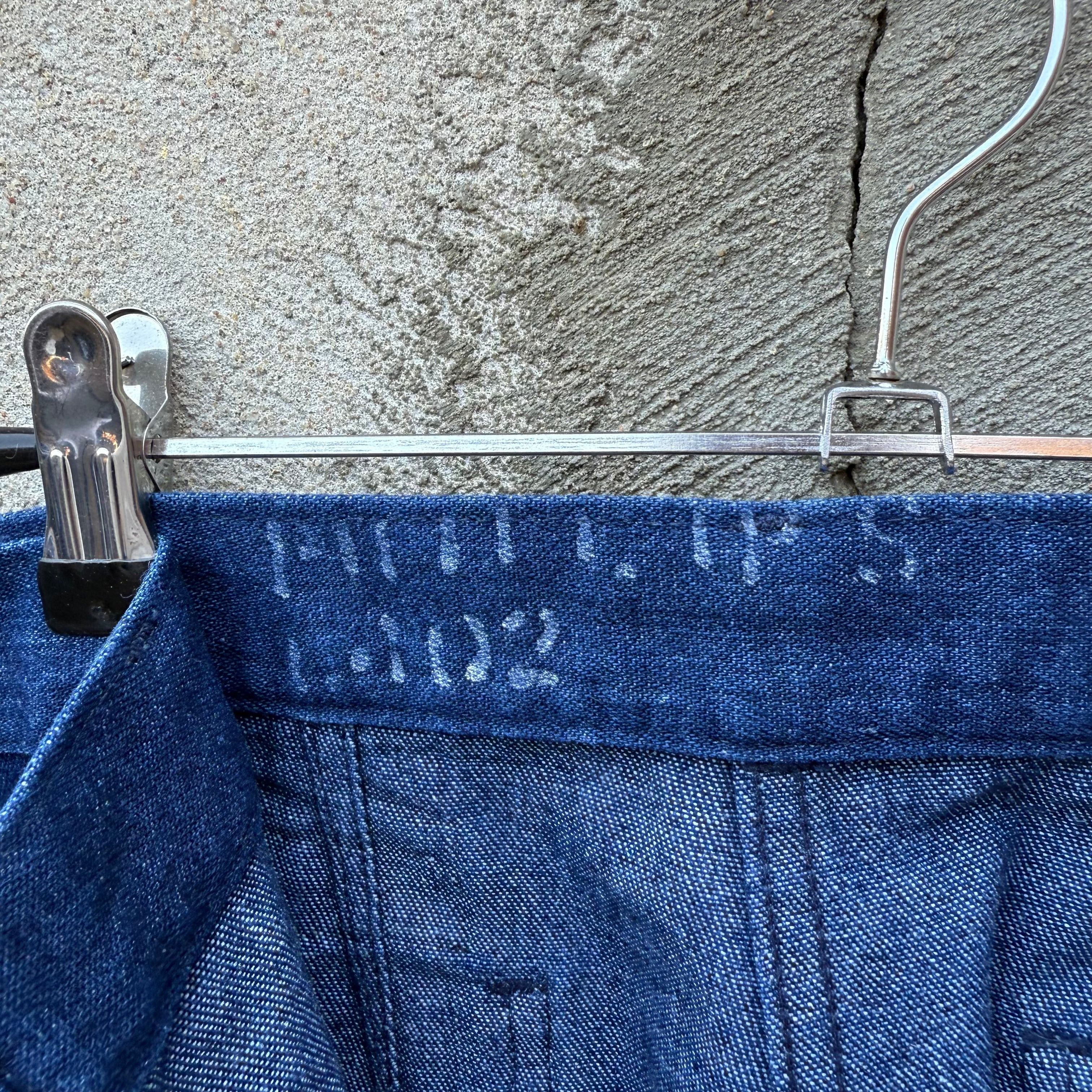 Other 90's US Military Women's Denim Dungaree Pants Size 36" / US 14 / IT 50 - 4 Thumbnail