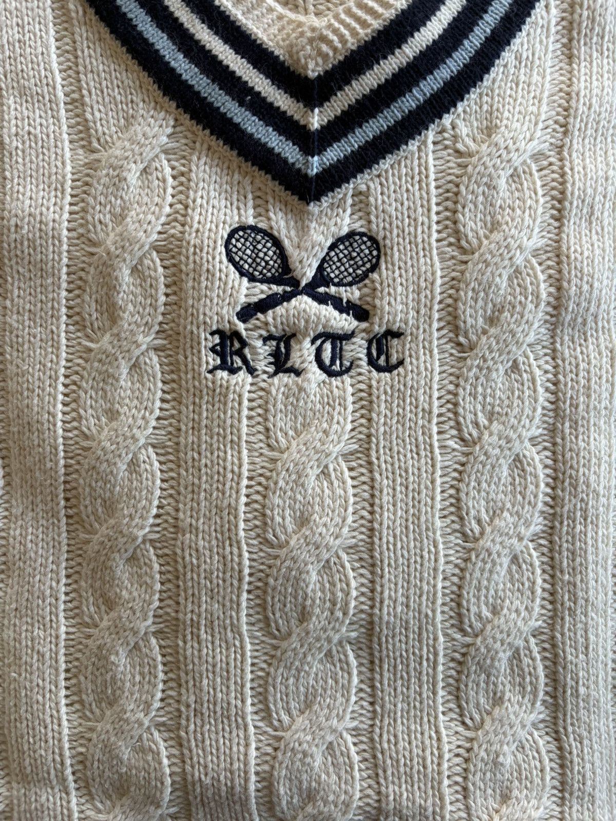 Polo Ralph Lauren Polo Ralph Lauren Cable-Knit Tennis Sweater Size US L / EU 52-54 / 3 - 2 Thumbnail