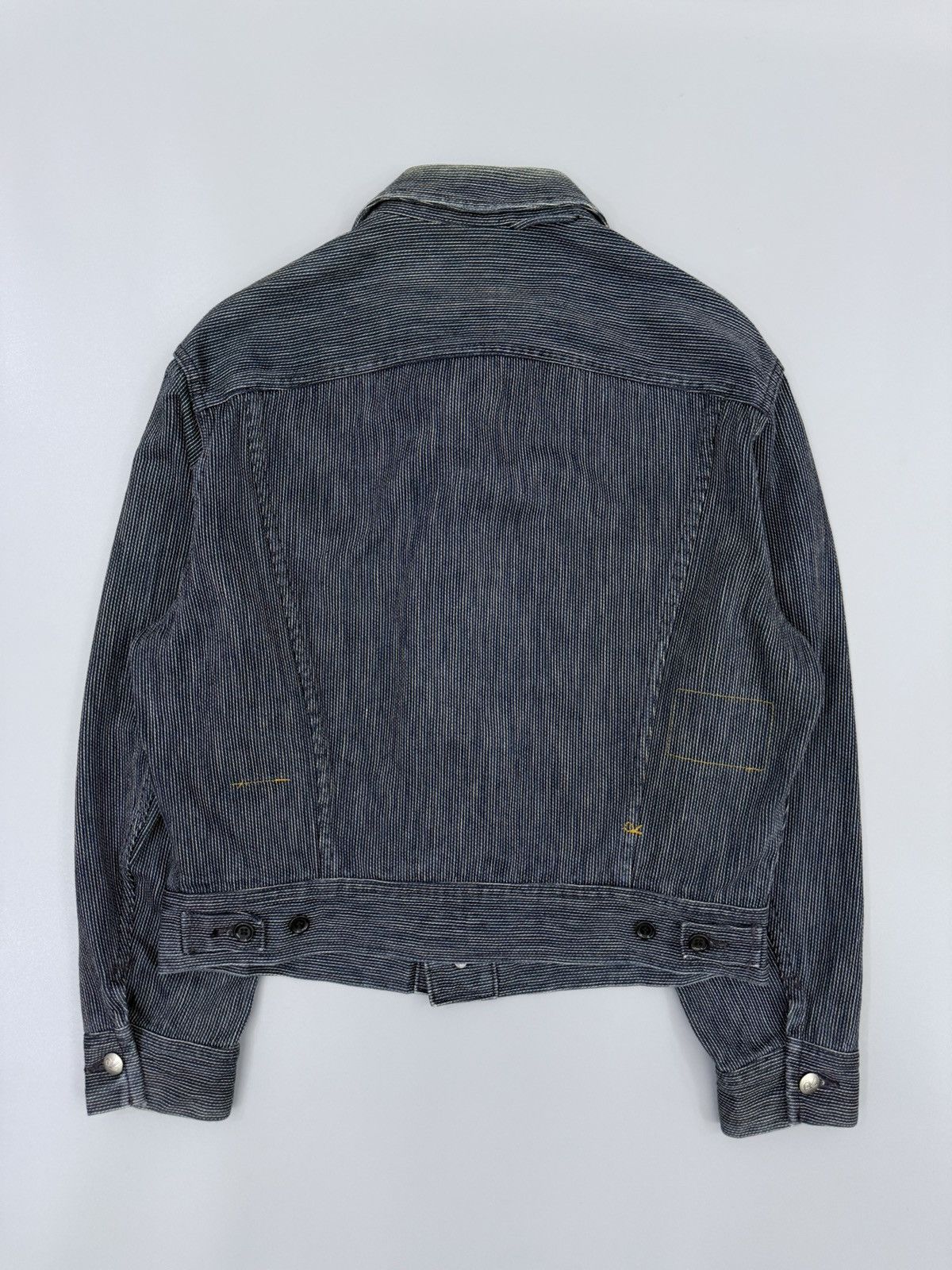 45rpm Vintage 45RPM Wabash Pinstripe Indigo Trucker Denim Jacket Size US M / EU 48-50 / 2 - 14 Thumbnail