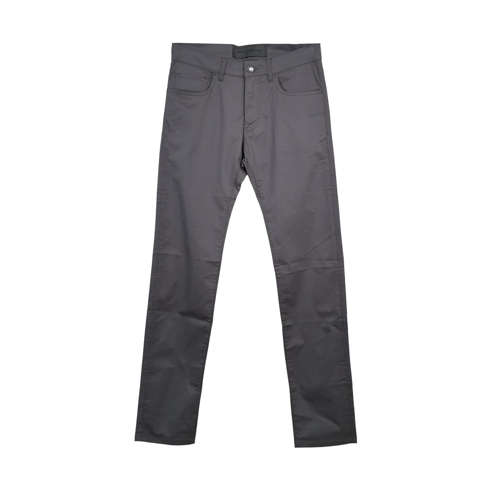 Dolce & Gabbana Dolce & Gabbana Gray Cotton Pants Size 30 Size US 30 / EU 46 - 1 Thumbnail