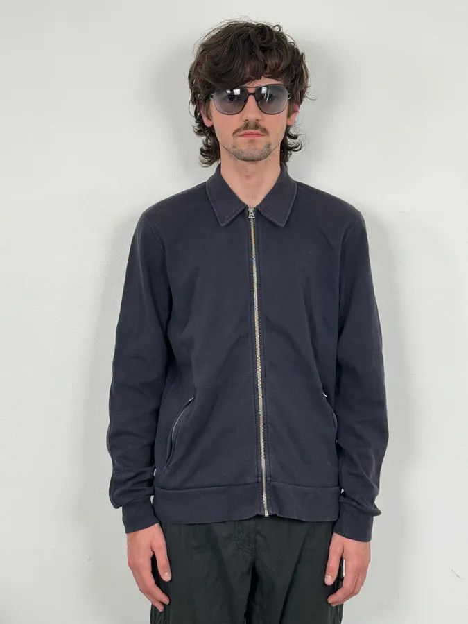 Our Legacy SS2016 Our Legacy Navy Interlock Zip-up Jacket Size US M / EU 48-50 / 2 - 2 Thumbnail