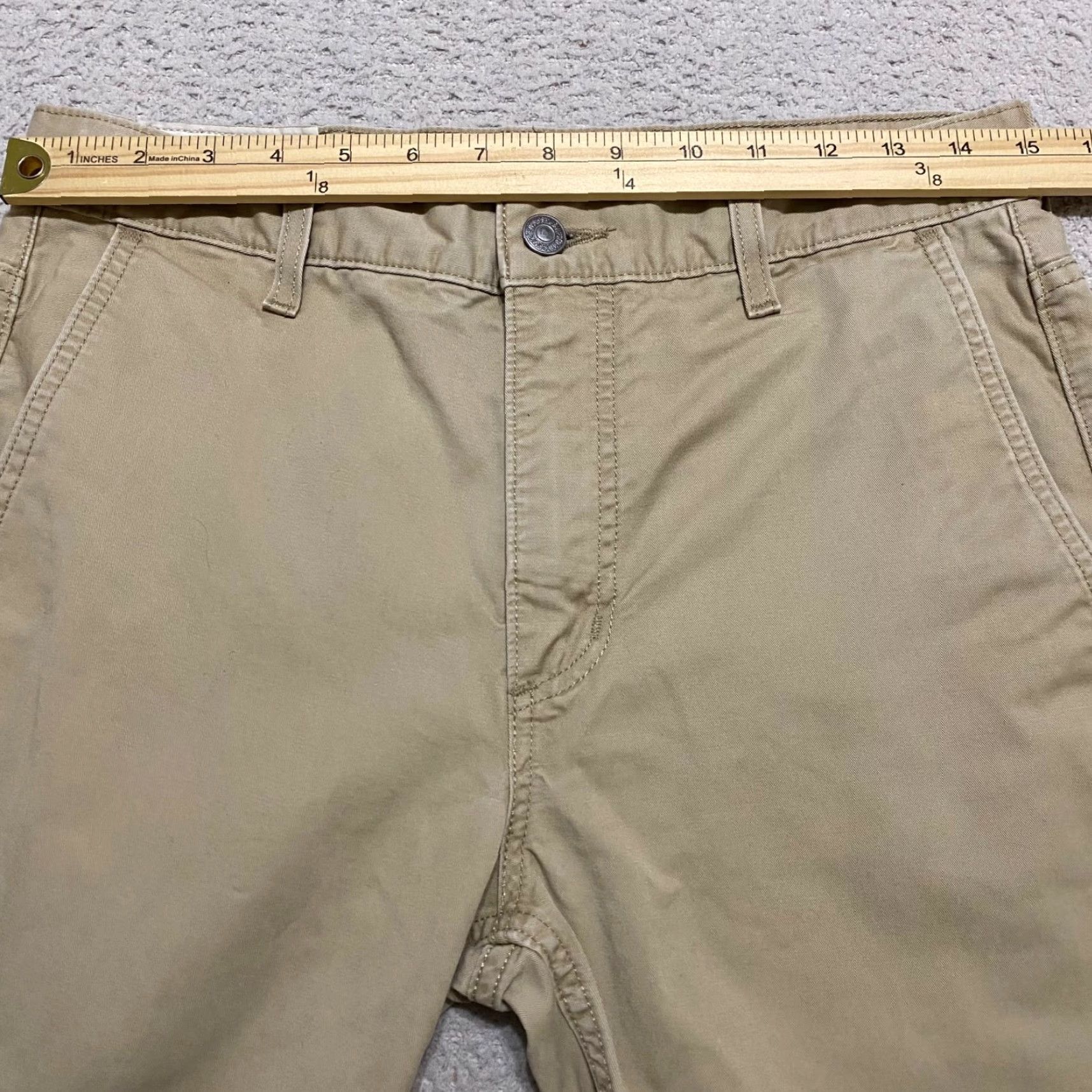Levi's Levi's Jeans 30x32 Beige Slim Straight Mid Rise Denim 5-Pocket Mens Medium Wash 1847 Size US 30 / EU 46 - 6 Thumbnail