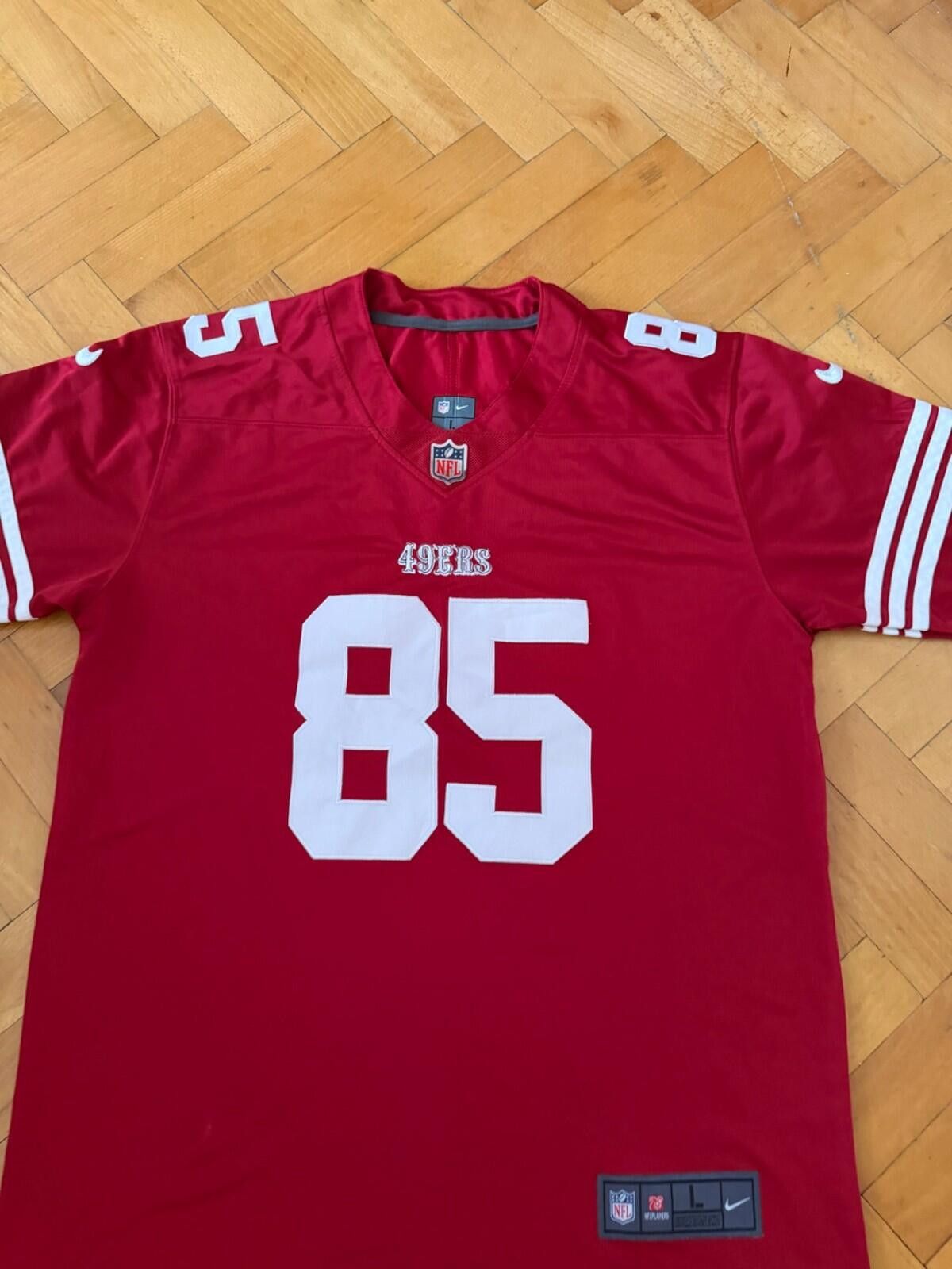 Nike George Kittle San Francisco 49ers Nike Vapor Jersey 2022 NFL Size US L / EU 52-54 / 3 - 3 Thumbnail