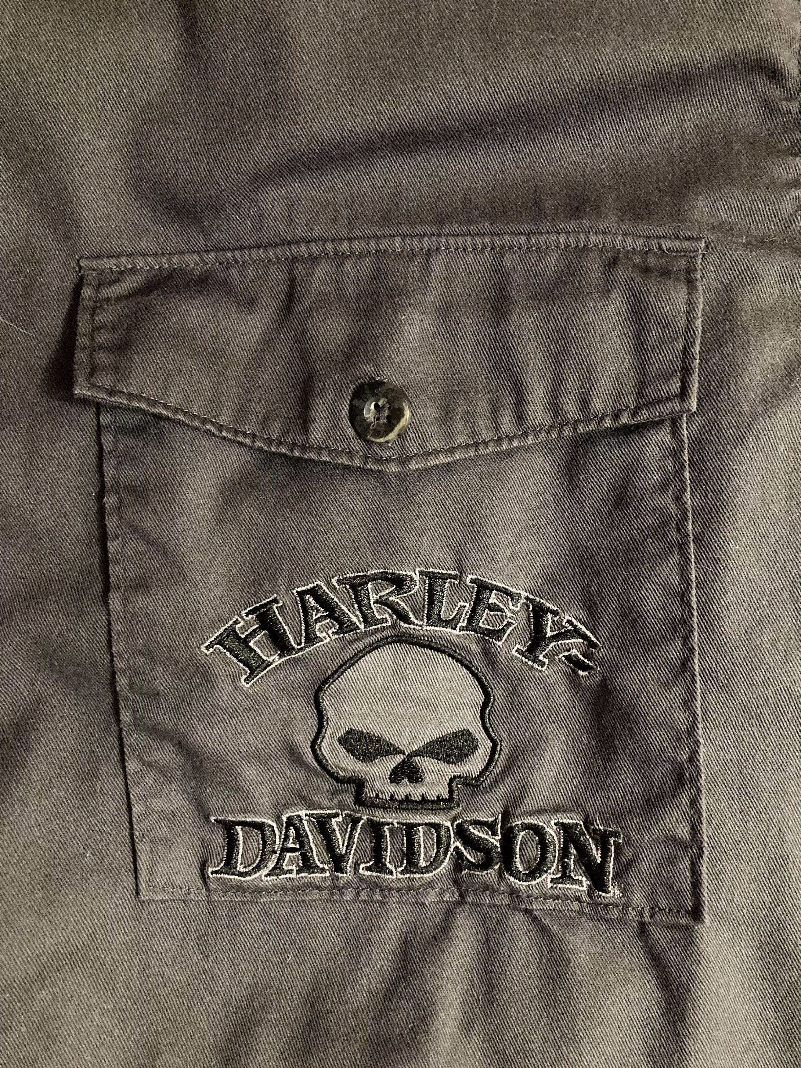 Harley Davidson Harley Davidson Skull 2012 Shirt embroidered Big logo Size US XL / EU 56 / 4 - 5 Thumbnail
