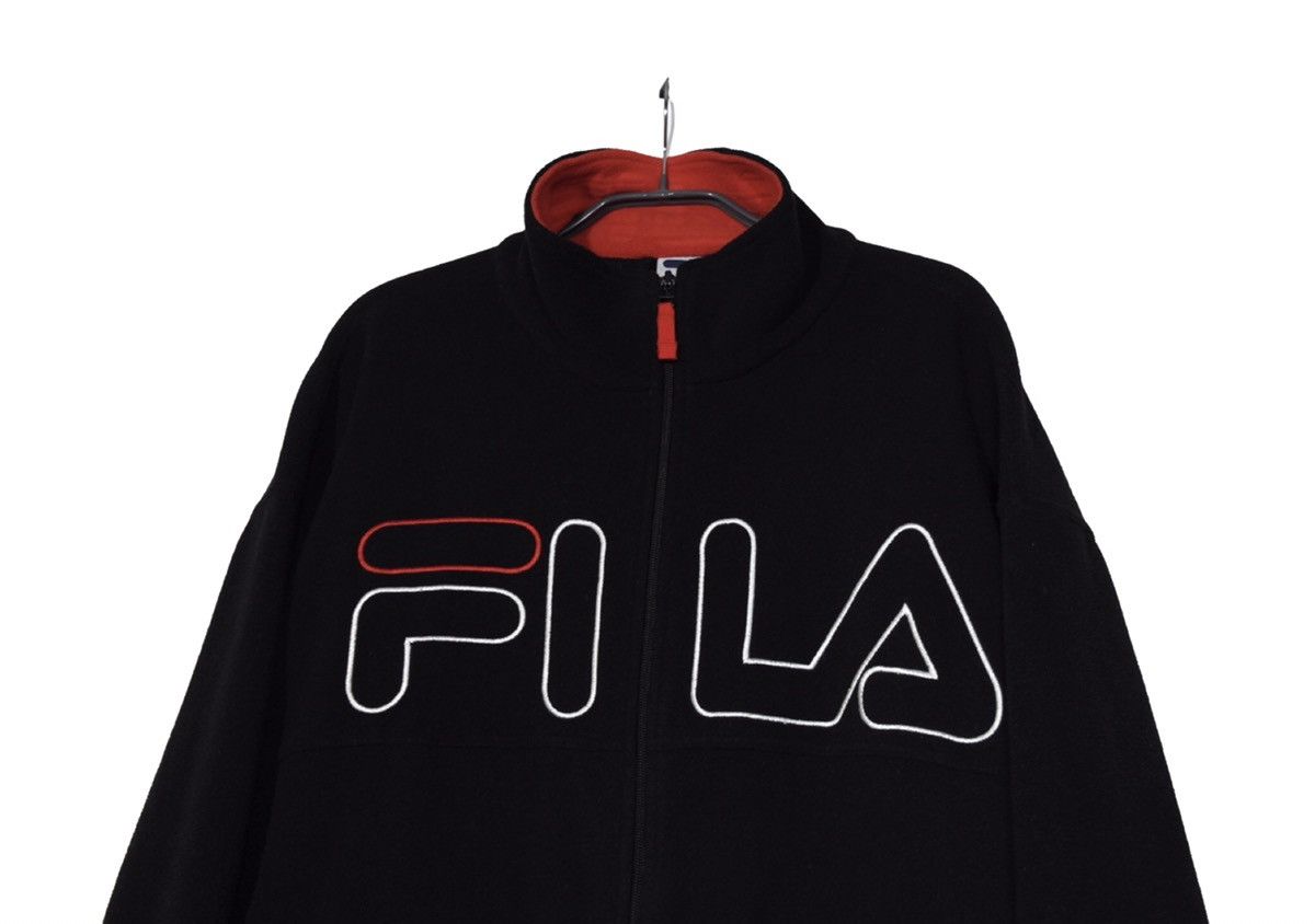 Fila Fila Vintage Fleece Zip Jacket Men's M Black Size US M / EU 48-50 / 2 - 2 Thumbnail