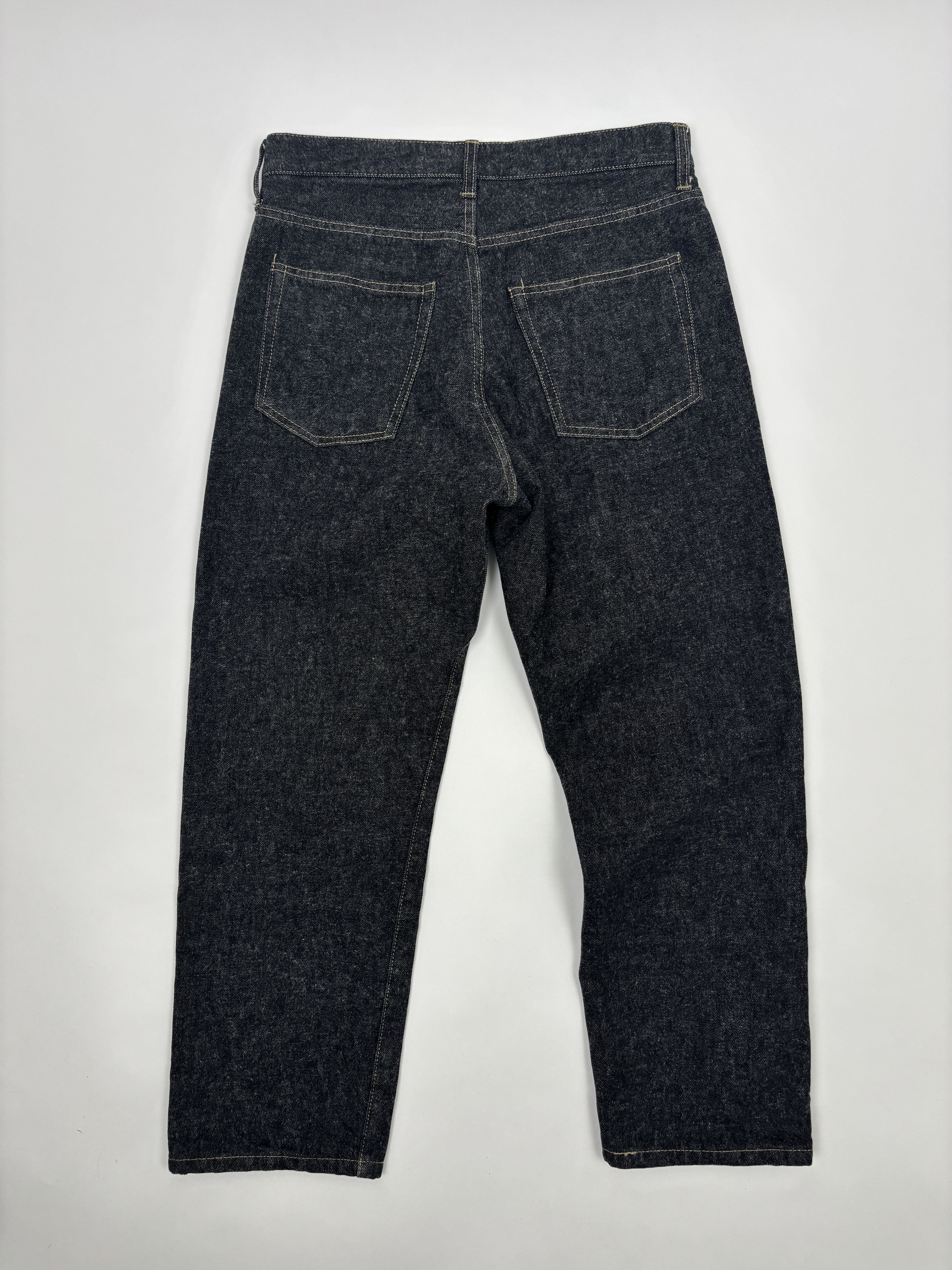 A.PRESSE A.PRESSE Black Washed Denim Jeans Size US 32 / EU 48 - 9 Thumbnail